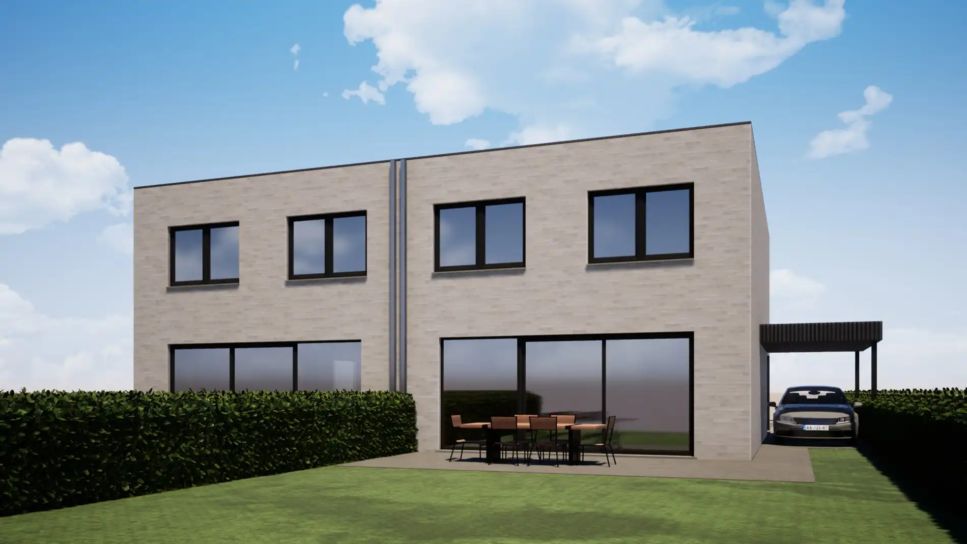 Ruime halfopen bebouwingen op 400 m² met Zuid georiënteerde tuin op topligging te Torhout foto 3