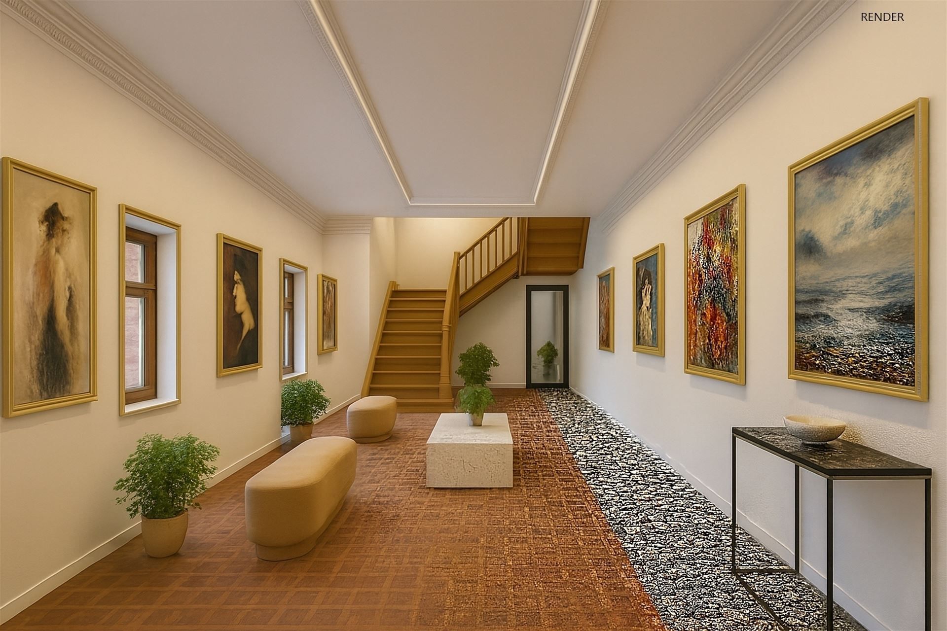 Duplex appartement met handelsgelijkvloers en zicht op stadhuis! foto 19