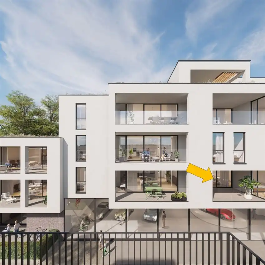 Zw overdekt terras 22m², leefruimte 39m², 2 slpk. foto {{pictureIndex}}