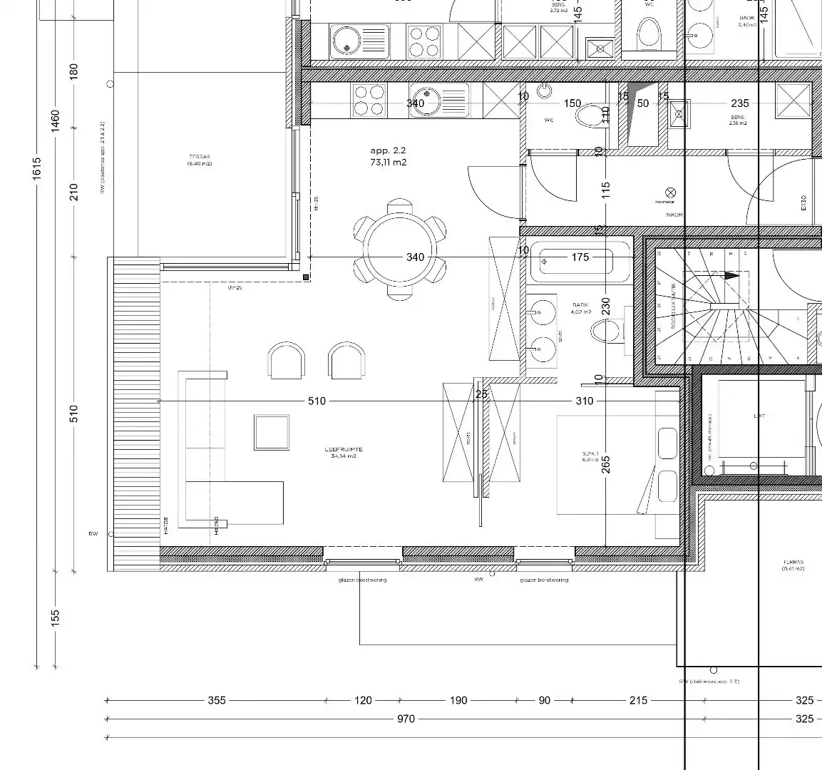 Gezellig 1-slpk appartement met mooi terras foto 14