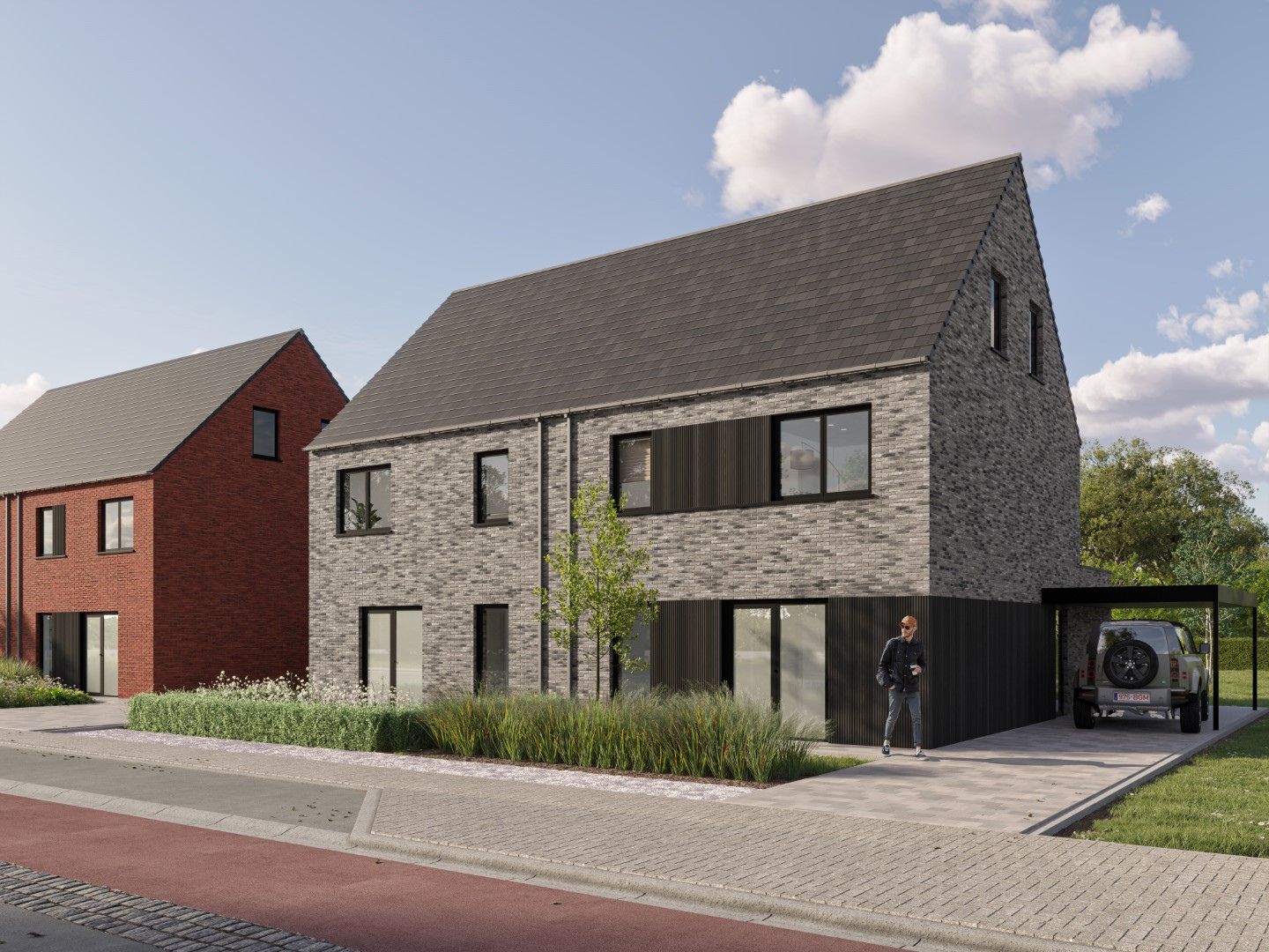Energiezuinige halfopen bebouwing met zongerichte tuin foto 2