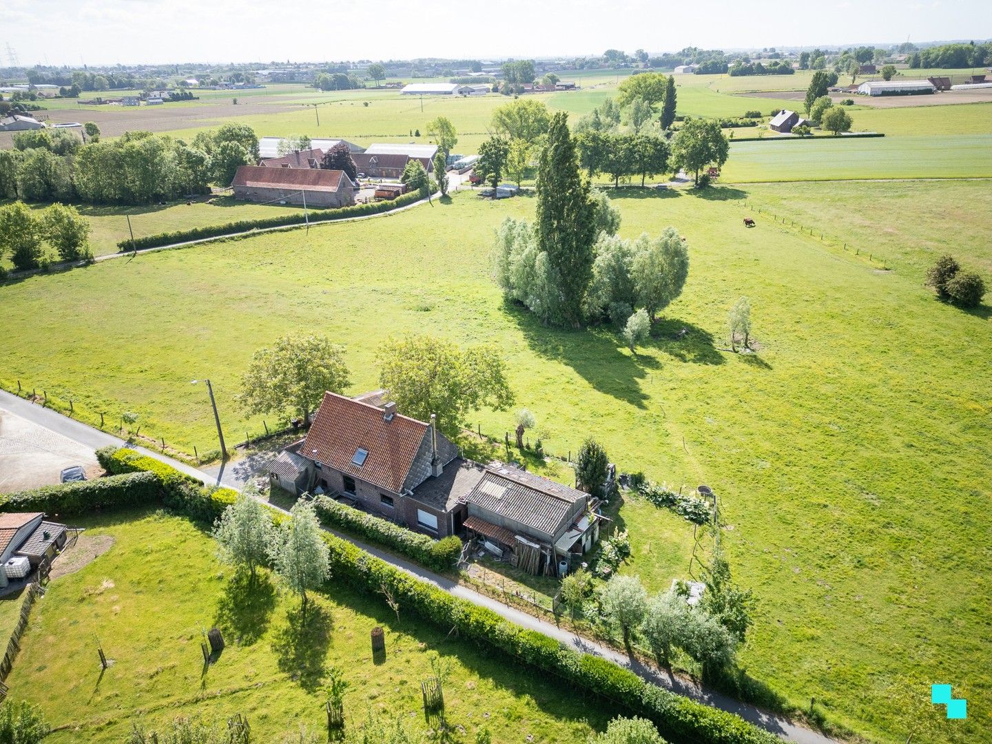 Compleet te renoveren / af te breken ééngezinswoning, landelijk gelegen op grens Izegem / Lendelede foto 5