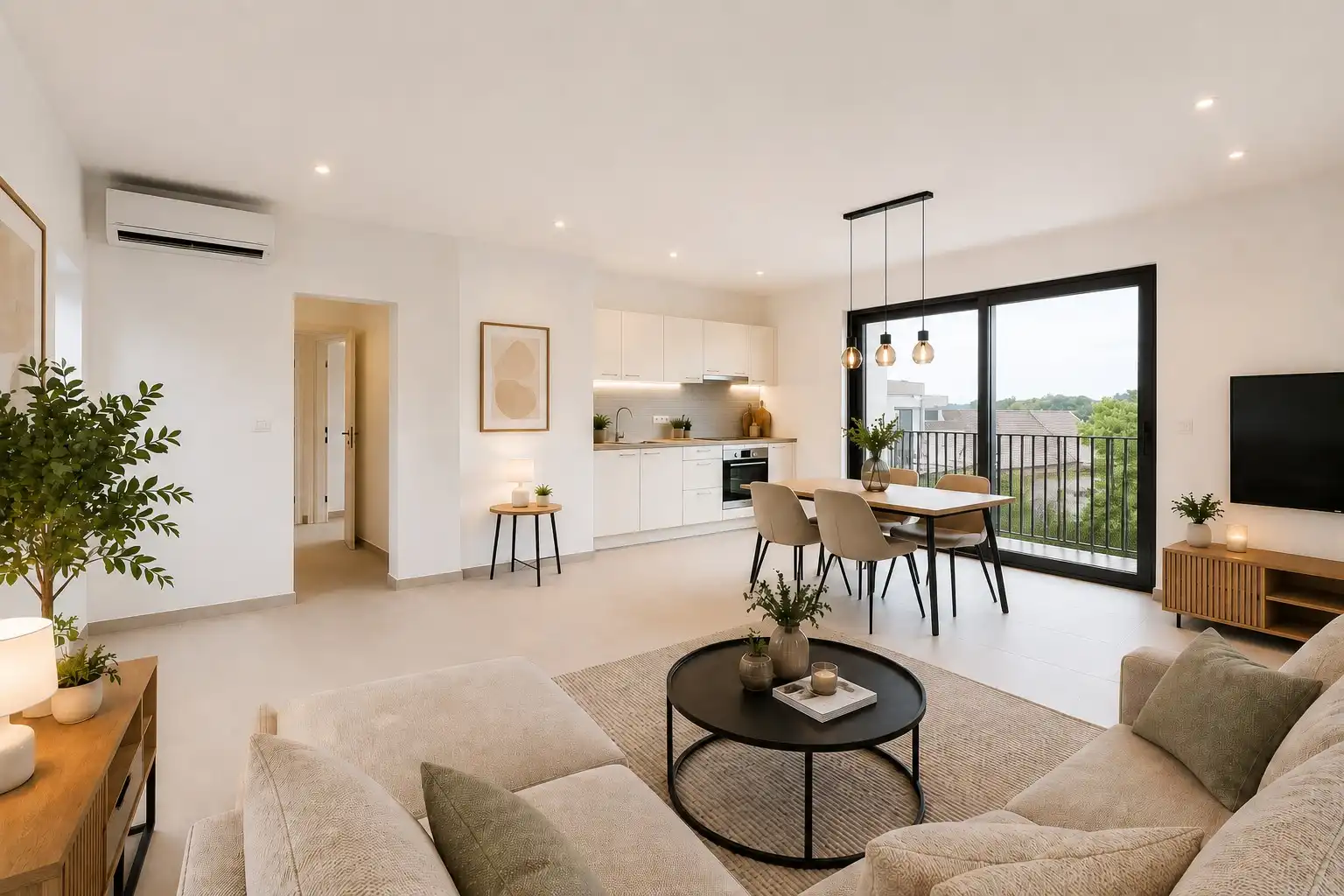 Zeer ruim twee slaapkamer appartement met een label A foto 12