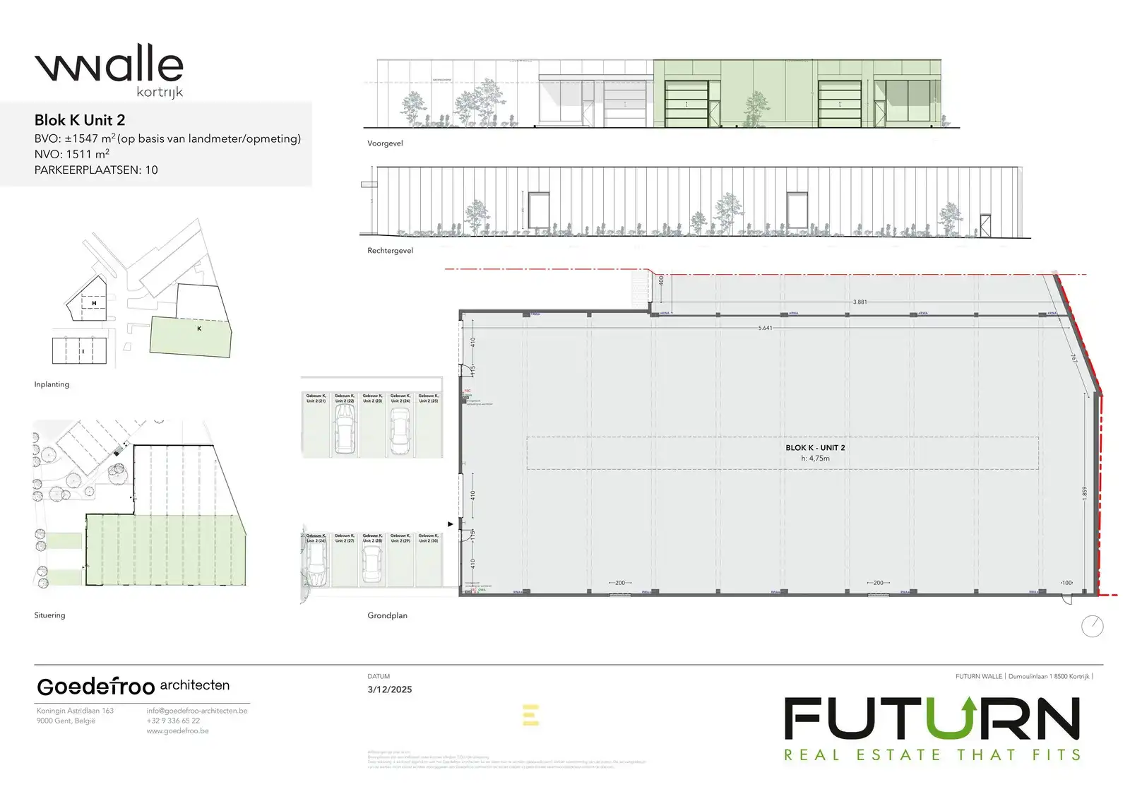 Nieuwbouw magazijn (1.547 m²), mogelijkheid om samen te voegen met een magazijn van 906 m² ! foto 8