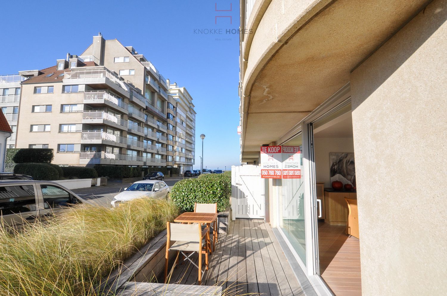 Schitterend gelegen appartement met zonnige terrassen en zijdelings zeezicht aan het Albertstrand foto {{pictureIndex}}