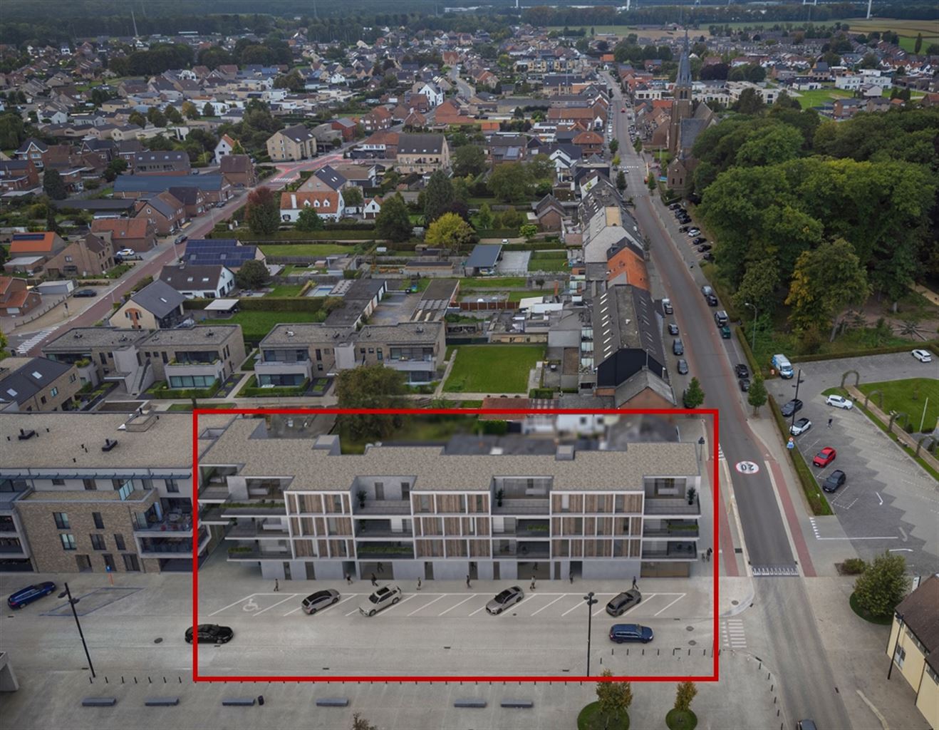 Nieuwbouwappartement op de derde verdieping met 1 slaapkamer en terras gelegen in het centrum van Dilsen.  foto 5