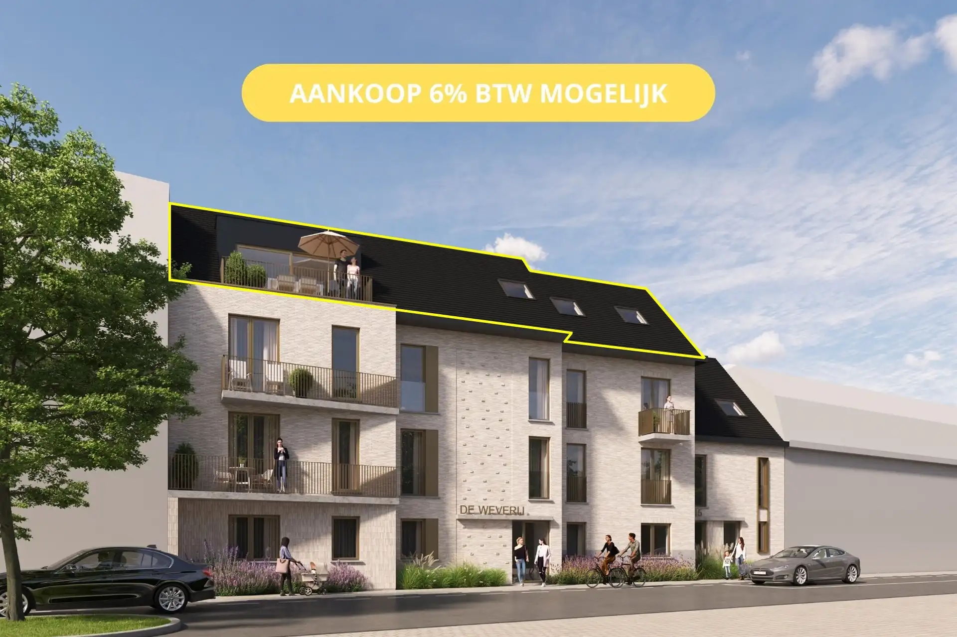 Penthouse met 3 slaapkamers foto {{pictureIndex}}