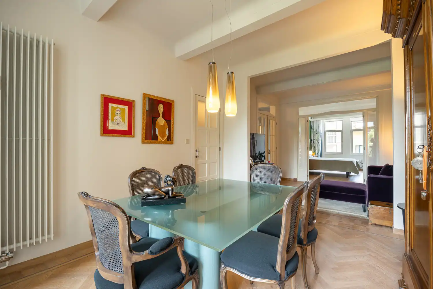 Energiezuinig (EPC B) en hoogwaardig gerenoveerd art-decoappartement met 2 slaapkamers, terras en gelijkvloerse polyvalente ruimte op absolute toplocatie aan ’t Groen Kwartier foto 16