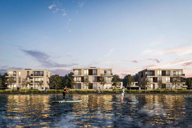 Lichtrijk doorkijkappartement met terras en uitzicht op het water foto {{pictureIndex}}