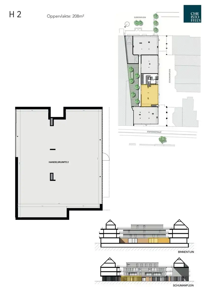 Handelsruimte (208m²) op toplocatie in het centrum van Lanaken! foto 2