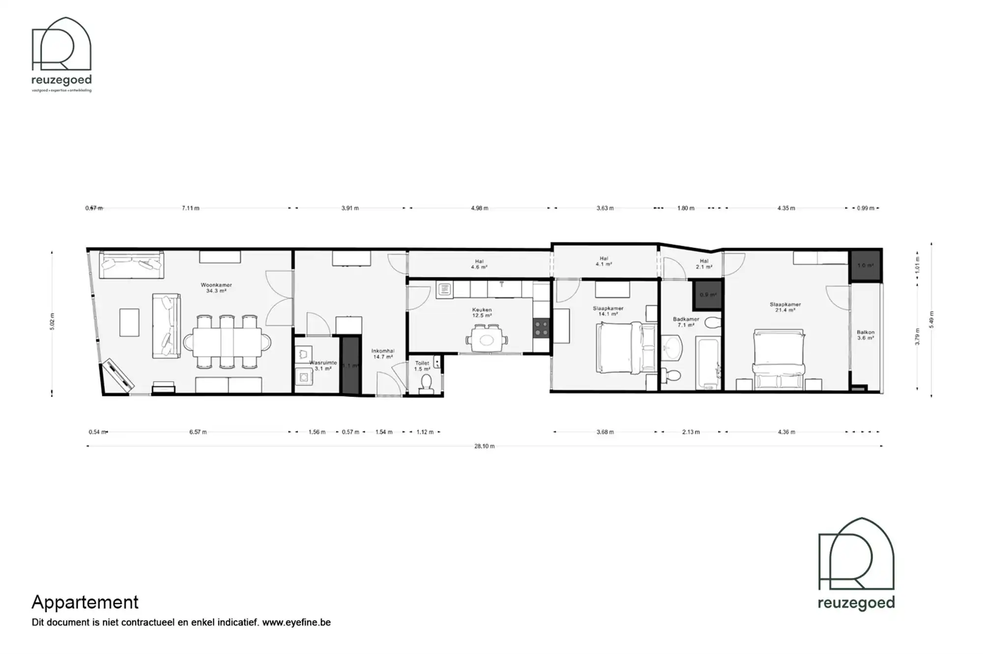 Ruim appartement met 2 slaapkamers op de IJzerenleen in Mechelen (140 m²) foto 17