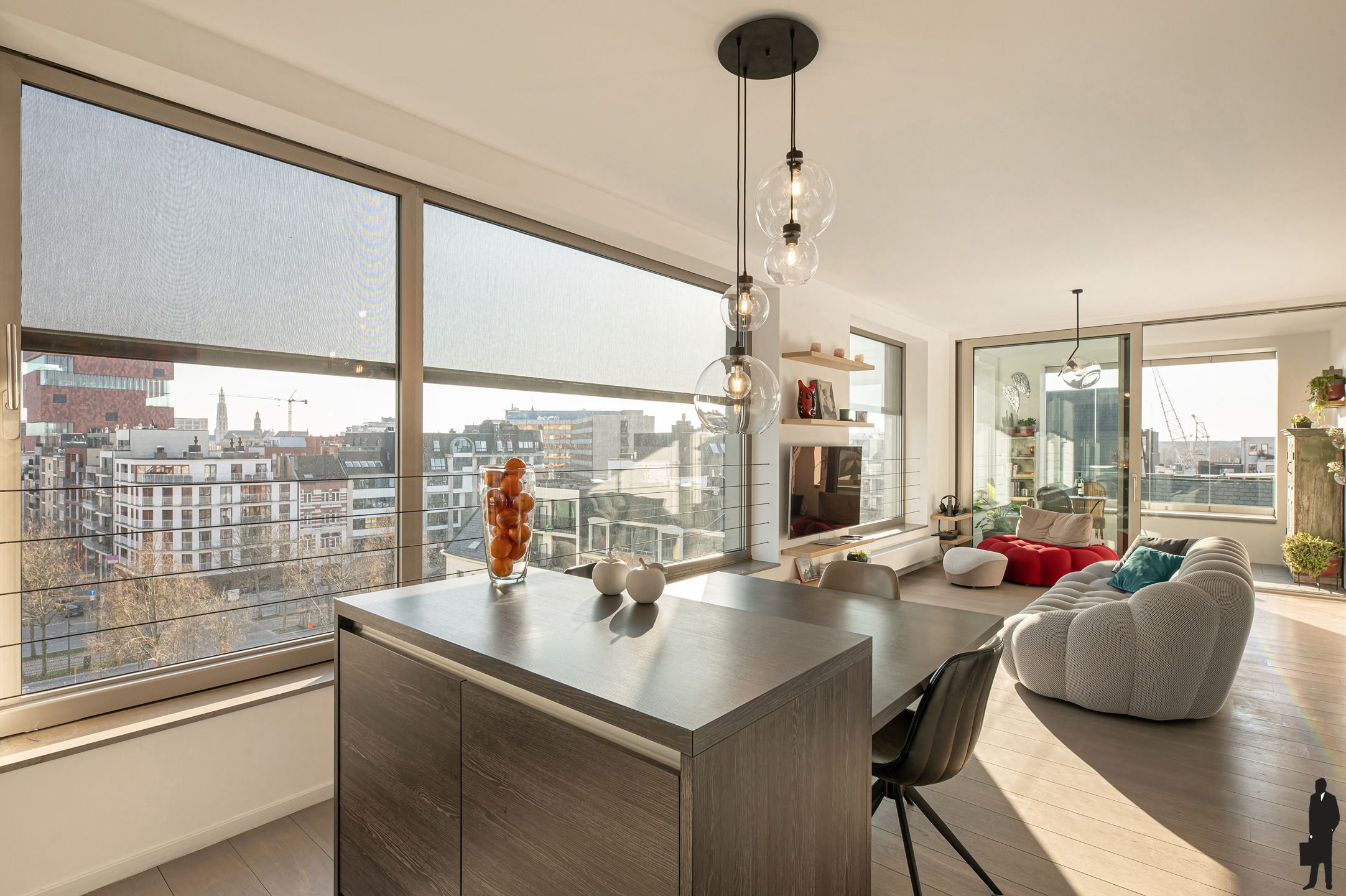 Stijlvol appartement met zicht over het Eilandje foto {{pictureIndex}}