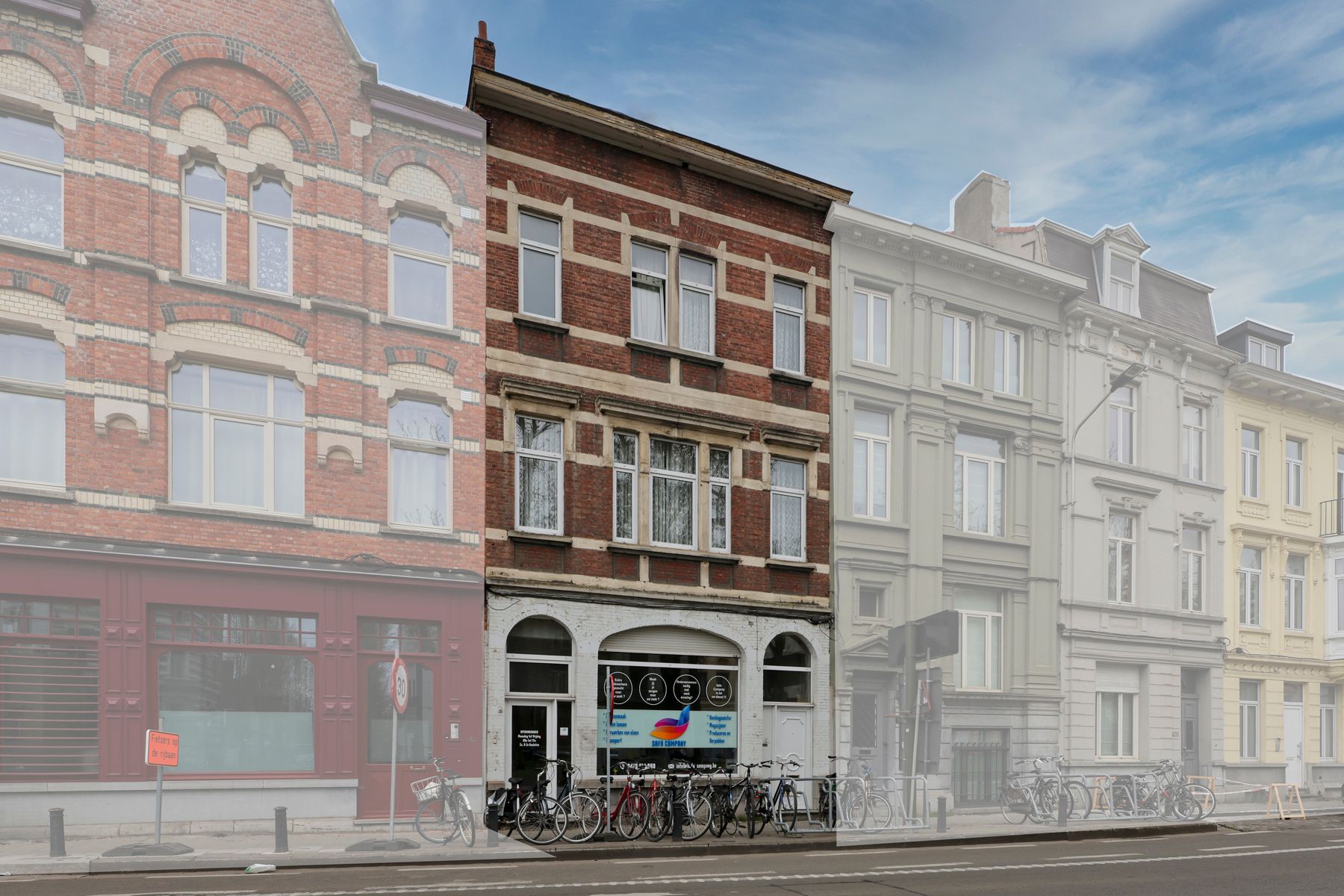 Statige woning met handelsruimte – 5 slaapkamers en terras foto {{pictureIndex}}
