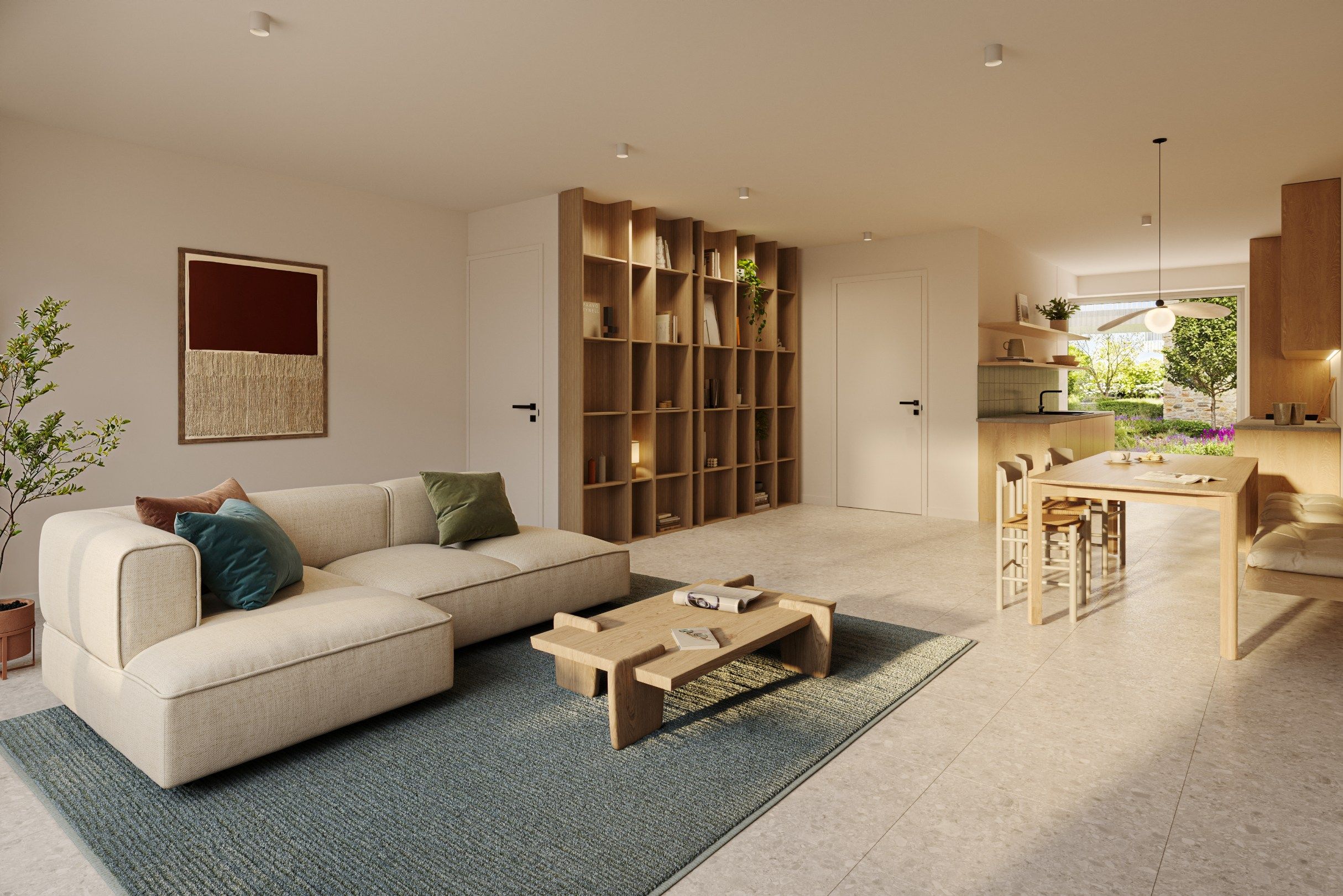 Tijdloos nieuwbouwappartement op de gelijkvloerse verdieping met 1 slaapkamer en ruime tuin in Residentie De Kloostertuin te Avelgem. foto 6