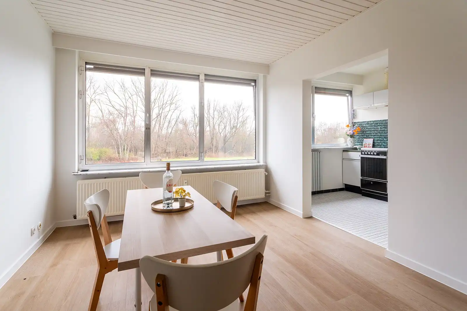 Appartement met 2 slpk., garage en rustgevend groen uitzicht foto 5