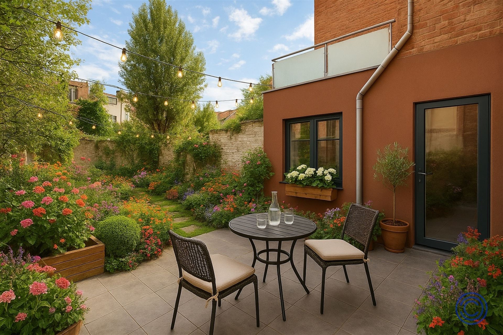 Gelijkvloers 2-Slaapkamerappartement met terras en tuin in groene doodlopende Straat foto 8