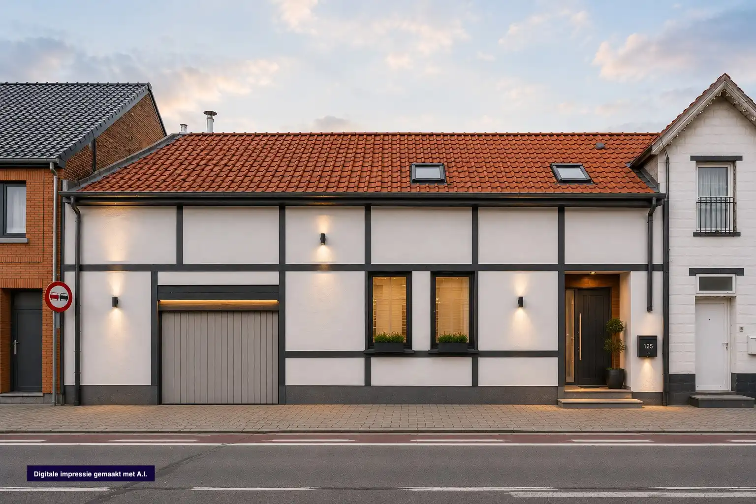 Karaktervolle hoevewoning met 3 slaapkamers, gezellige binnenkoer en tuin op een perceel van 370 m². foto {{pictureIndex}}