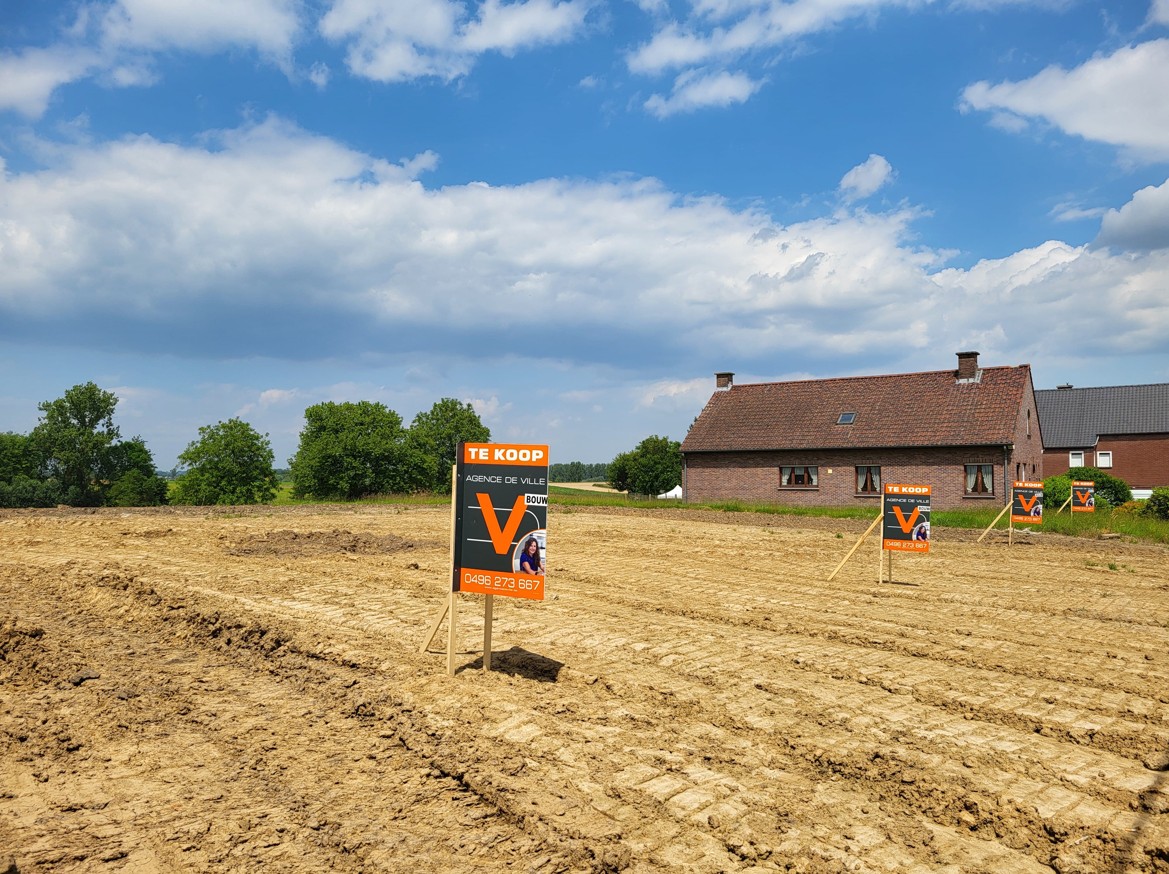 Vier bouwgronden voor halfopen bebouwing gelegen in het hartje van de Vlaamse Ardennen met panoramisch uitzicht op de velden!  foto 4