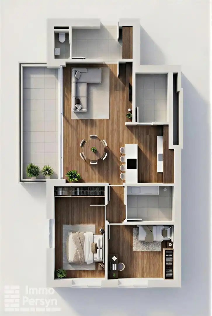 Nieuwbouw 2 slpk app met terras van 15m² foto {{pictureIndex}}