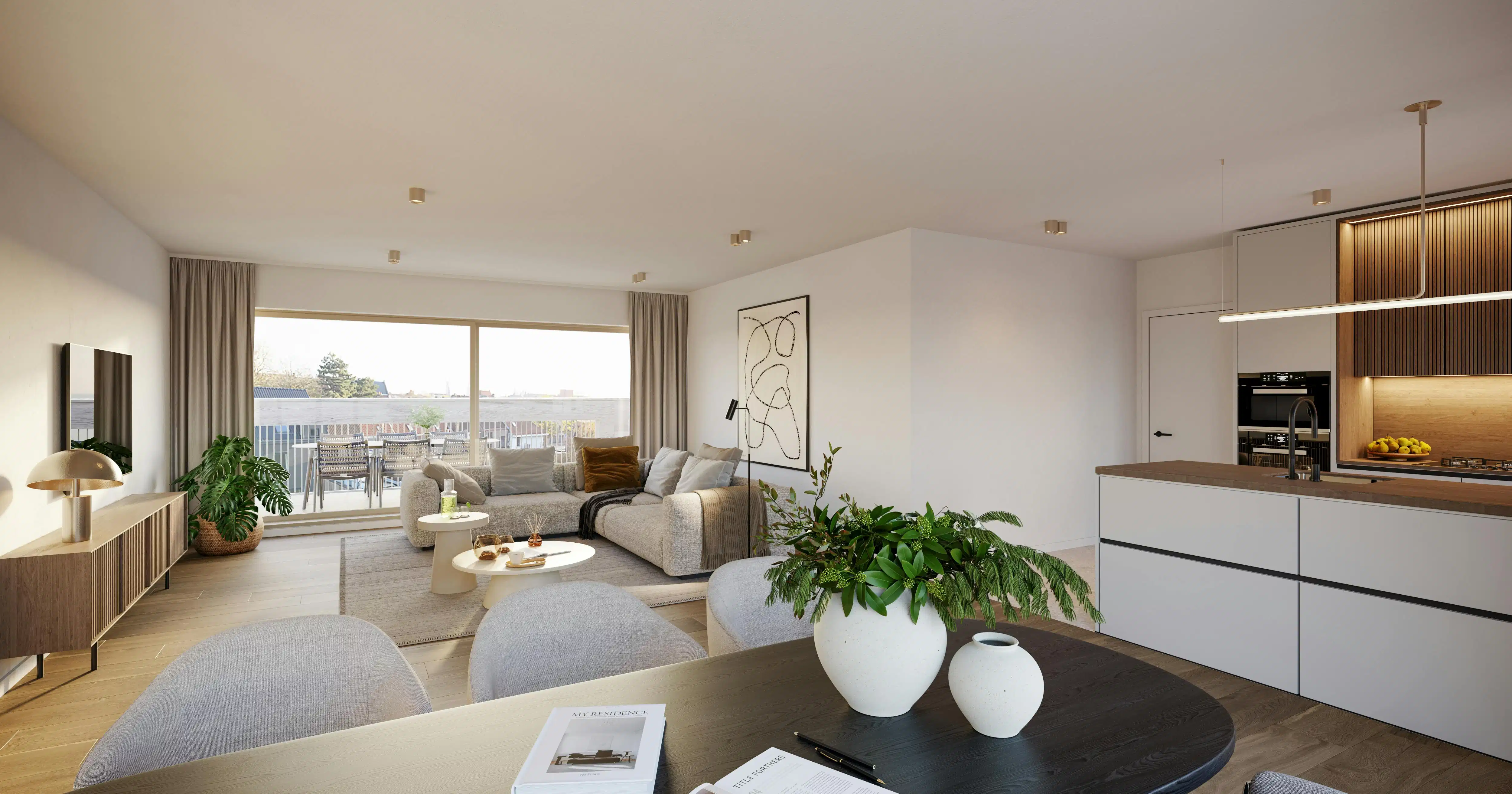 Nieuwbouw penthouse met 2 slaapkamers te Brugge foto 2