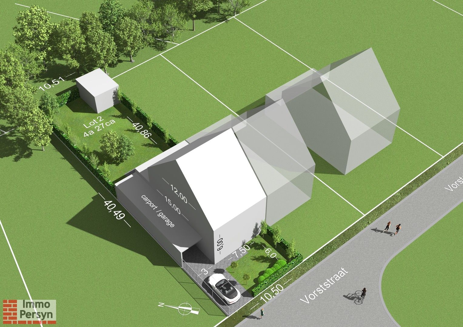 Bouwgrond 4a27ca voor HOB in een rustige, nieuwe straat te Averbode foto {{pictureIndex}}