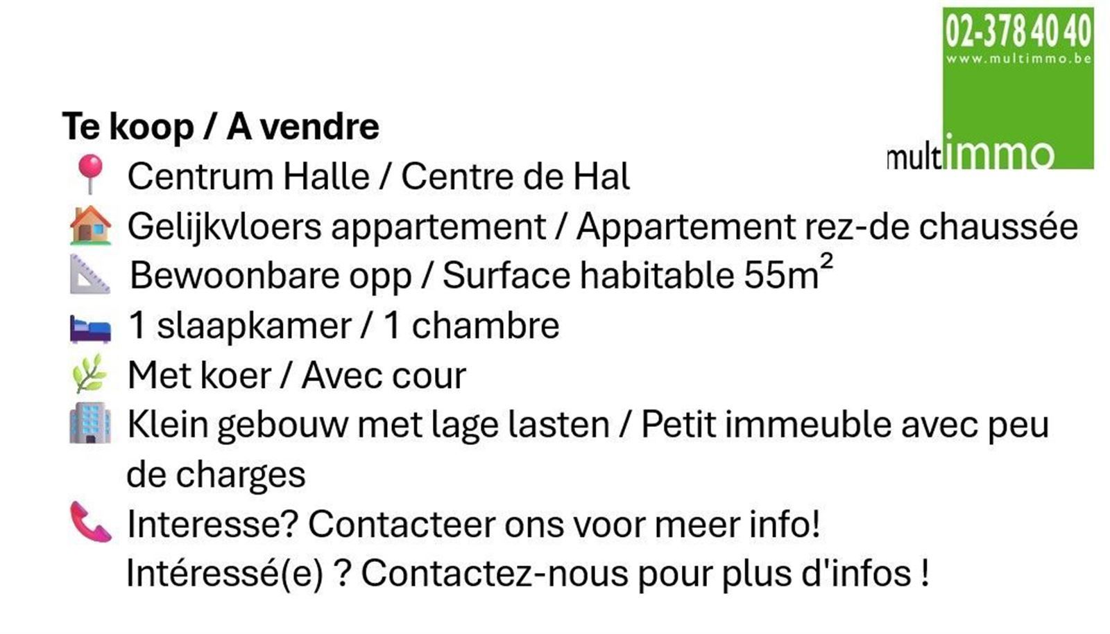 Appartement met 1 slaapkamer en koer foto 3
