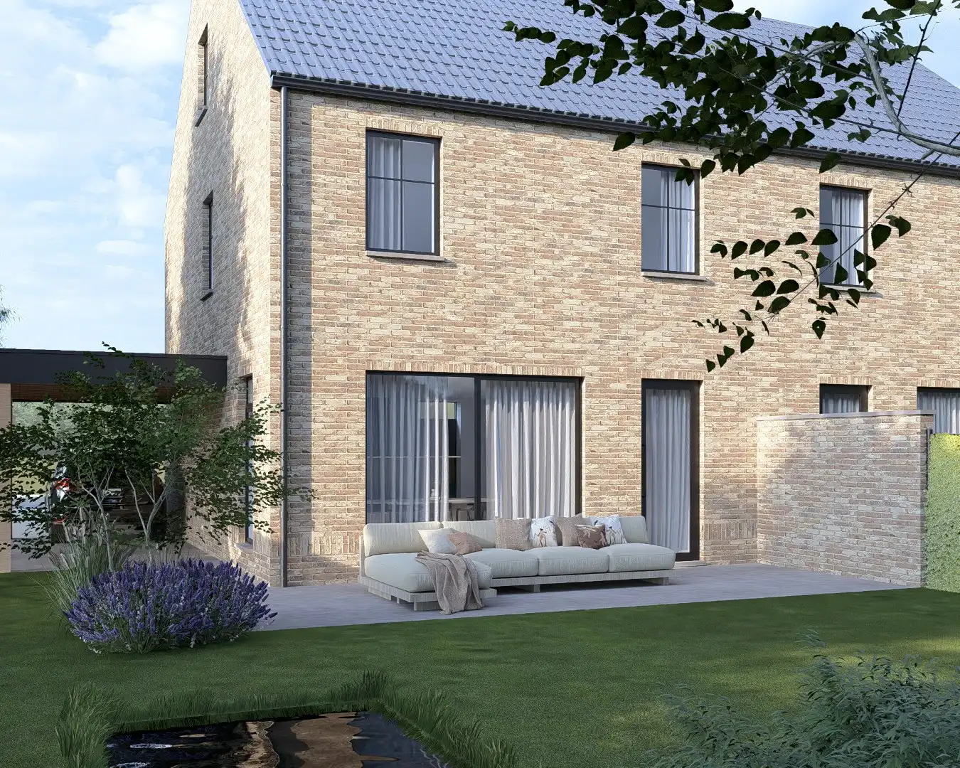 Halfvrijstaande nieuwbouwwoning gelegen op een perceel van 3a23ca op een gunstige locatie nabij het centrum van Bree!  foto 11