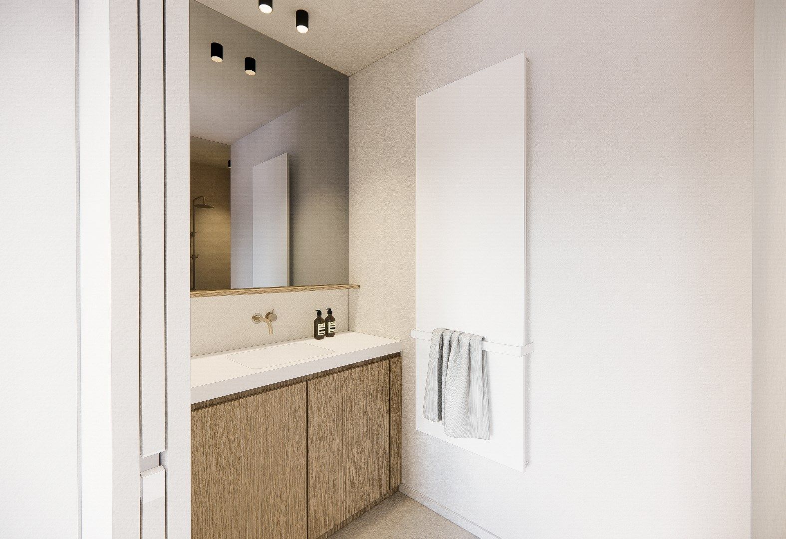 Nieuw appartement gelegen aan de zuidkant van het vernieuwde Burg. Fr. Desmidtplein. Gevelbreedte van ca. 8 meter. foto 26
