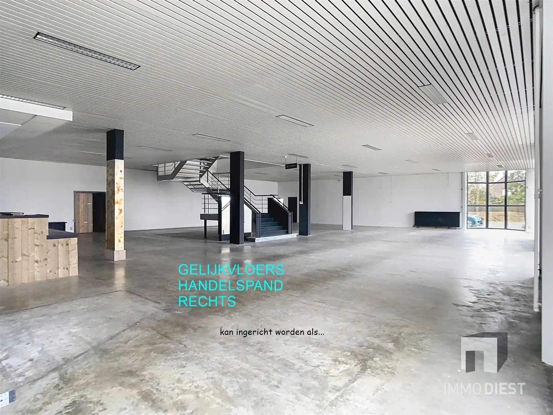 2 handelspanden en 2 appartementen van 3.120m2 met ruime parking op verbindingsweg foto 4