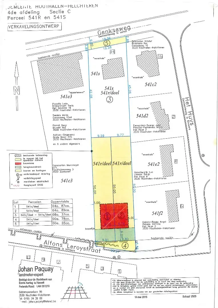Bouwgrond, LOT 1, voor halfopen bebouwing, 4a 87ca, te Houthalen-Helchteren foto 2