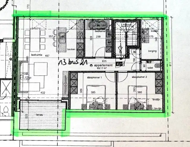 RECENT EN LICHTRIJK APPARTEMENT MET 2 KAMERS EN PARKEERPLAATS foto 16