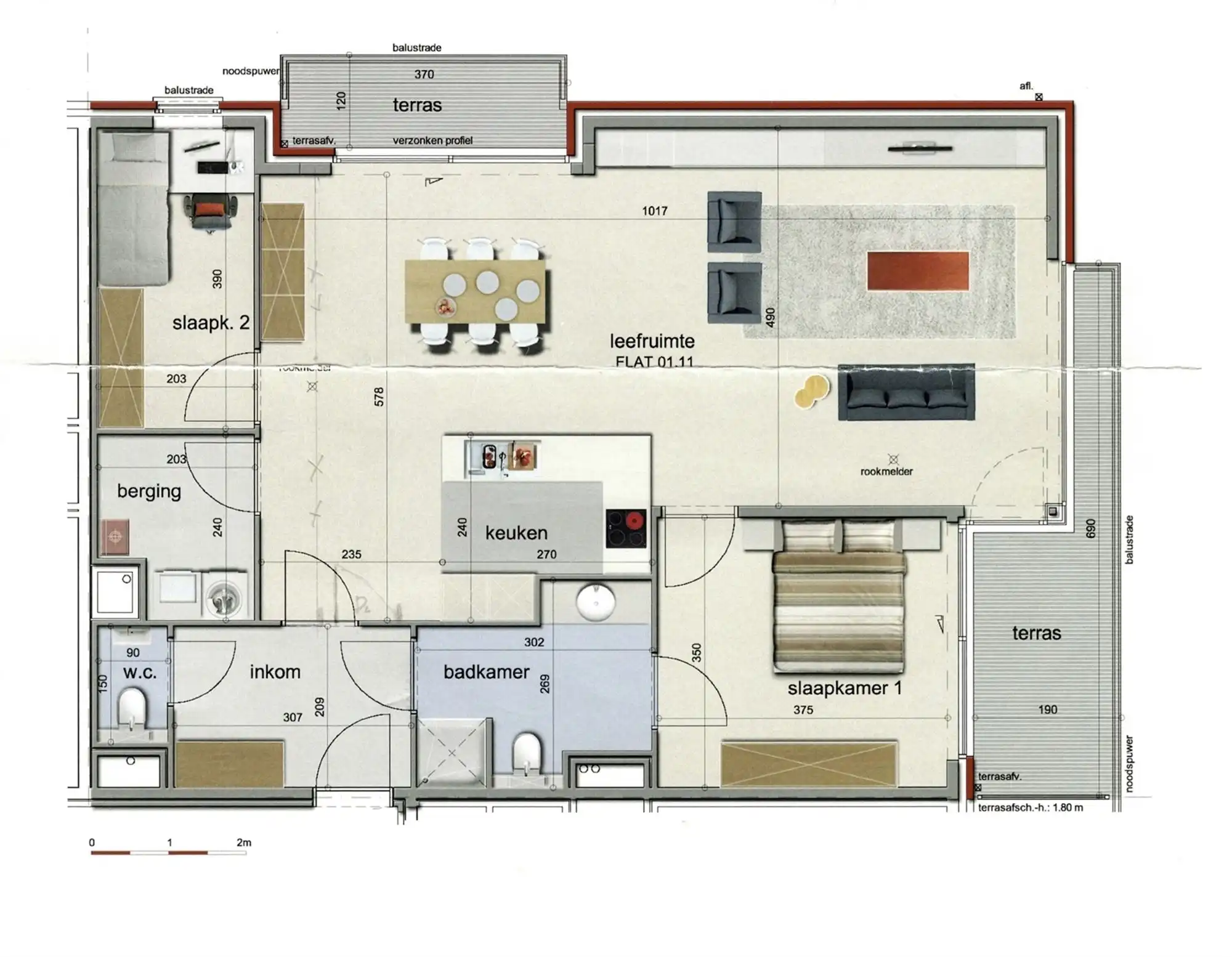 Zeer ruime service flat te koop Hof Van Rekkelinge Deinze! foto 10