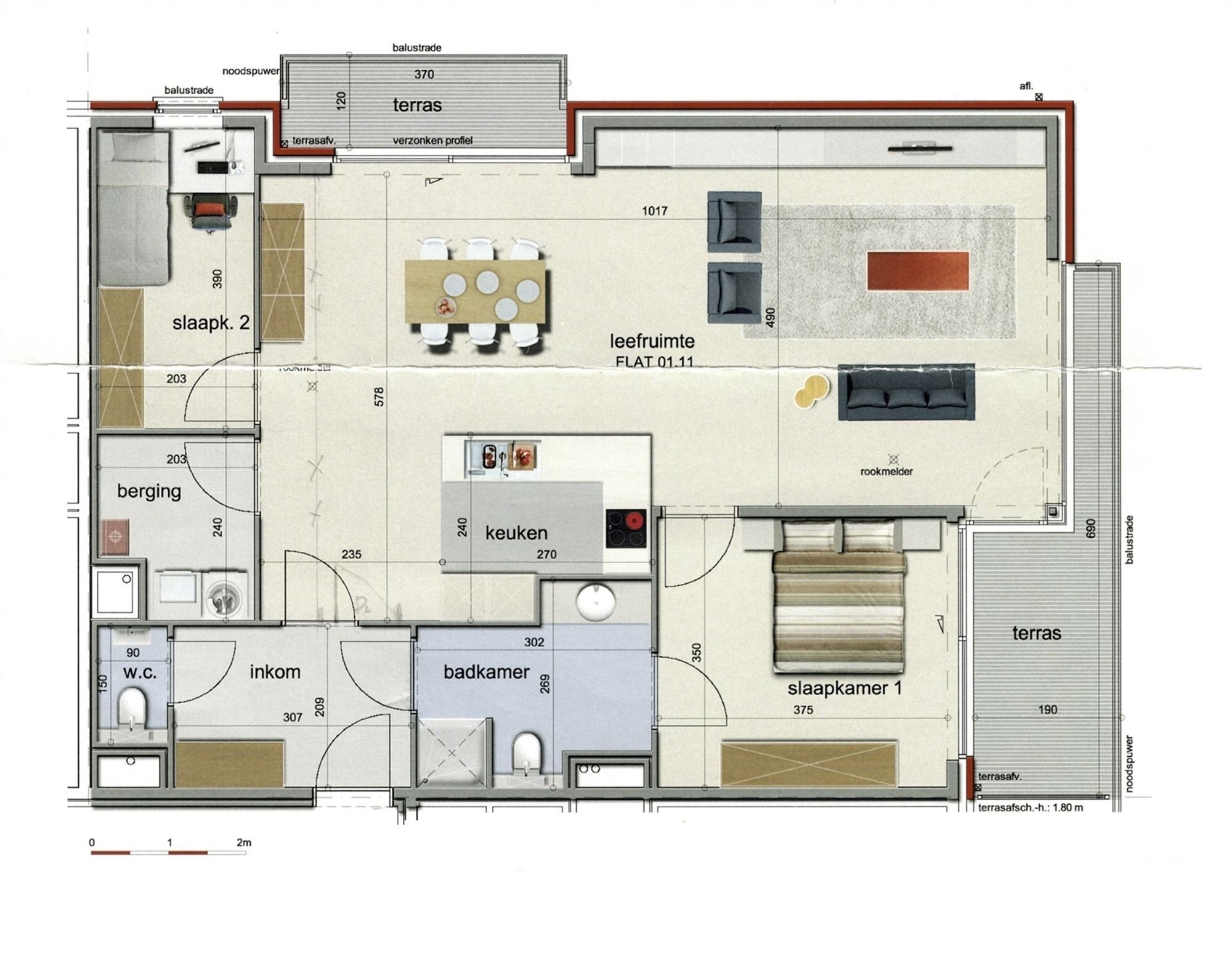 Zeer ruime service flat te koop Hof Van Rekkelinge Deinze! foto 10