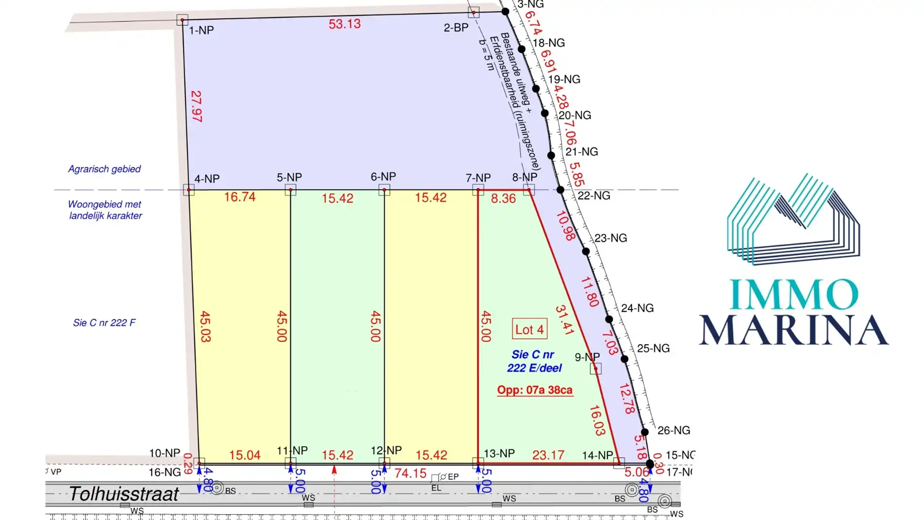 Rustig perceel open bebouwing 7a 38ca Betekom foto {{pictureIndex}}