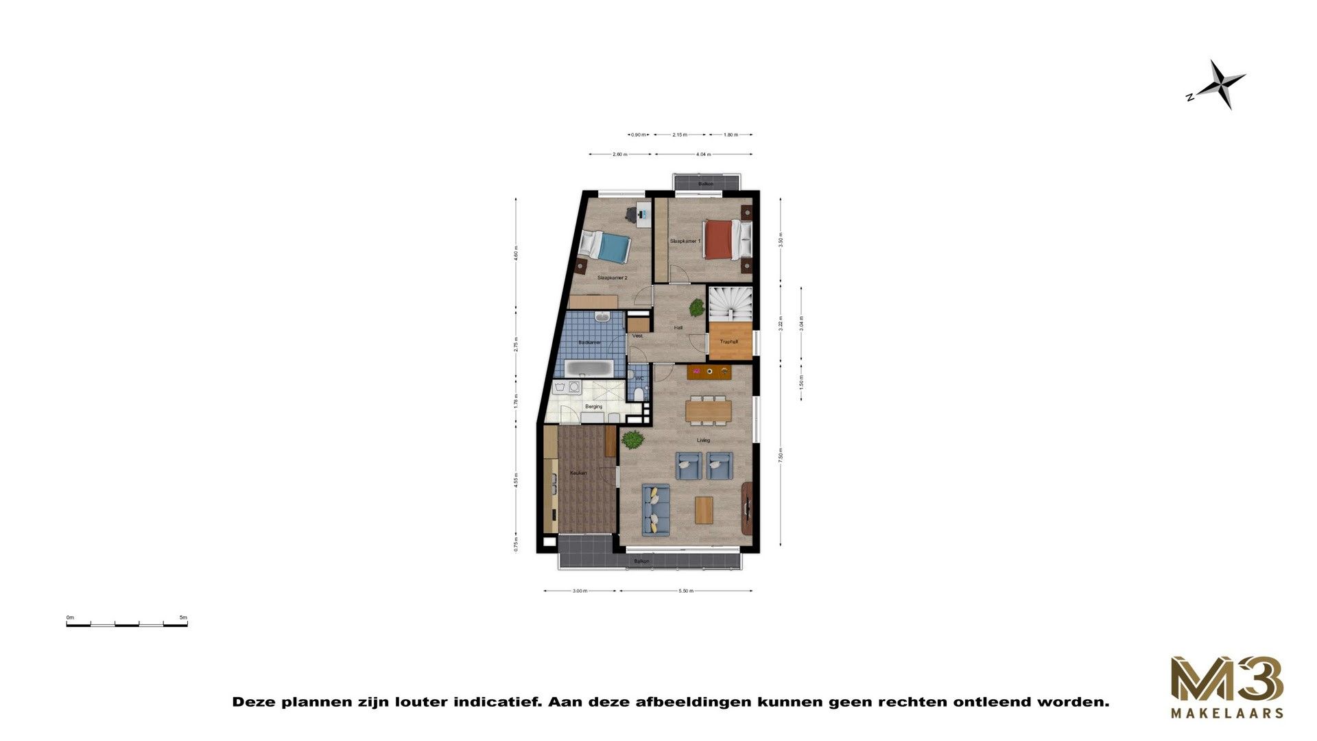 Ruim en lichtrijk appartement met garage foto 18