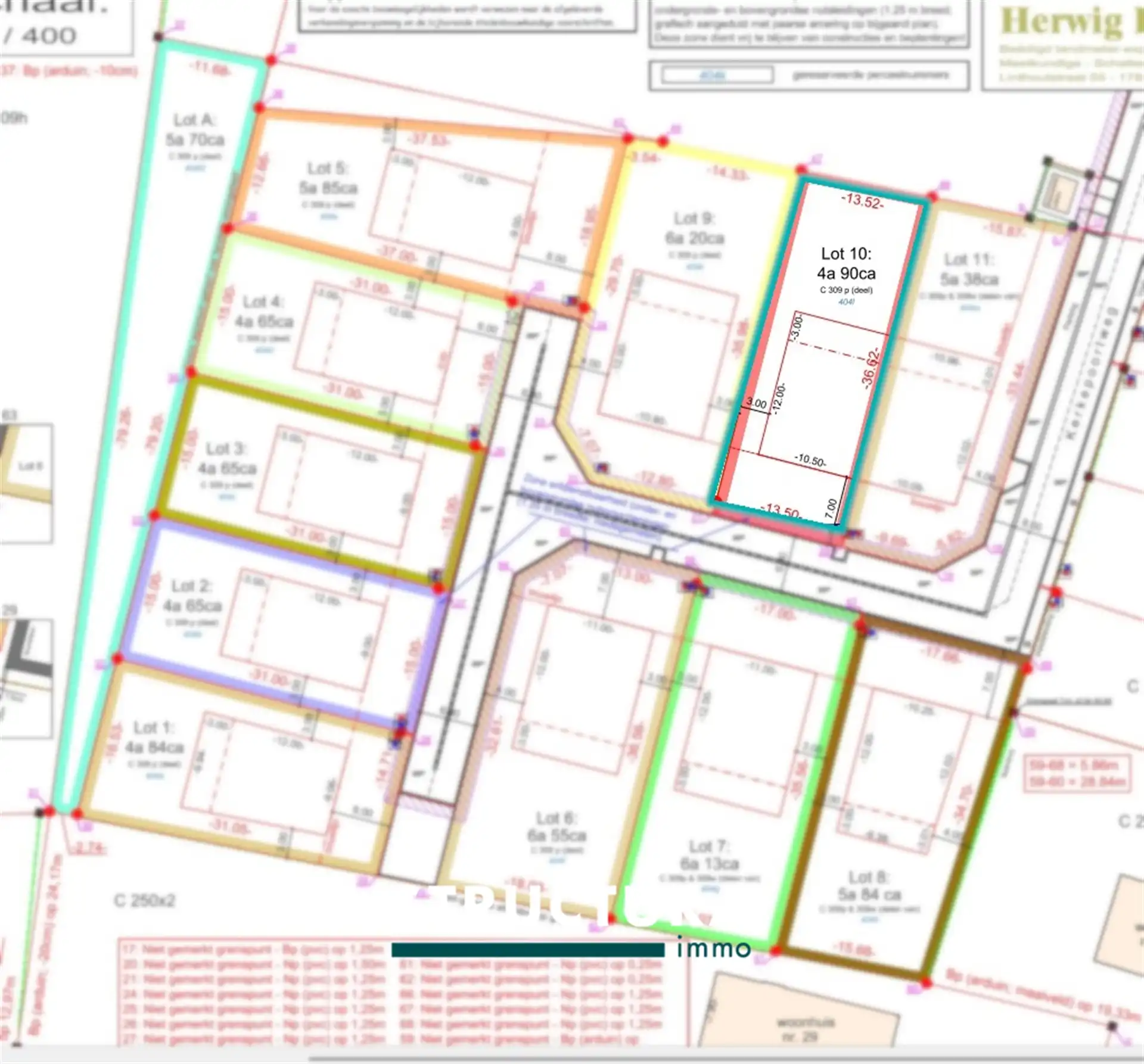 Bouwgrond voor halfopen bebouwing op 4a90ca foto {{pictureIndex}}