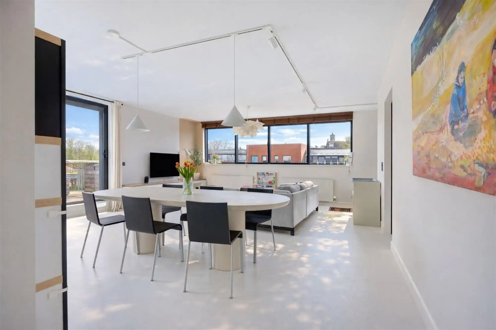 Penthouse met 2 terrassen (40m²) te Pulhof in Berchem foto 3
