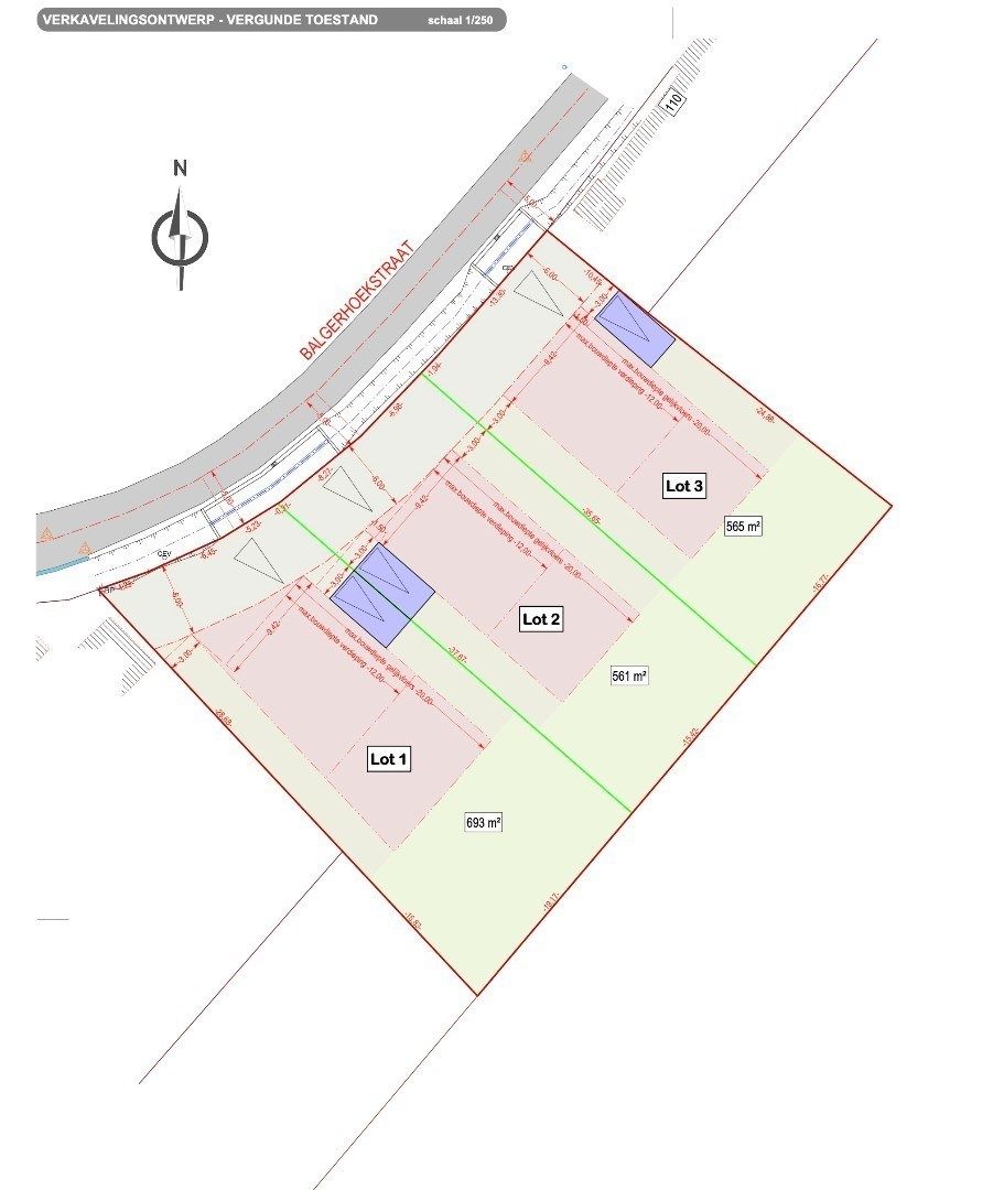 Bouwgrond (565 m 2) voor een open bebouwing te St. Jan  foto 2