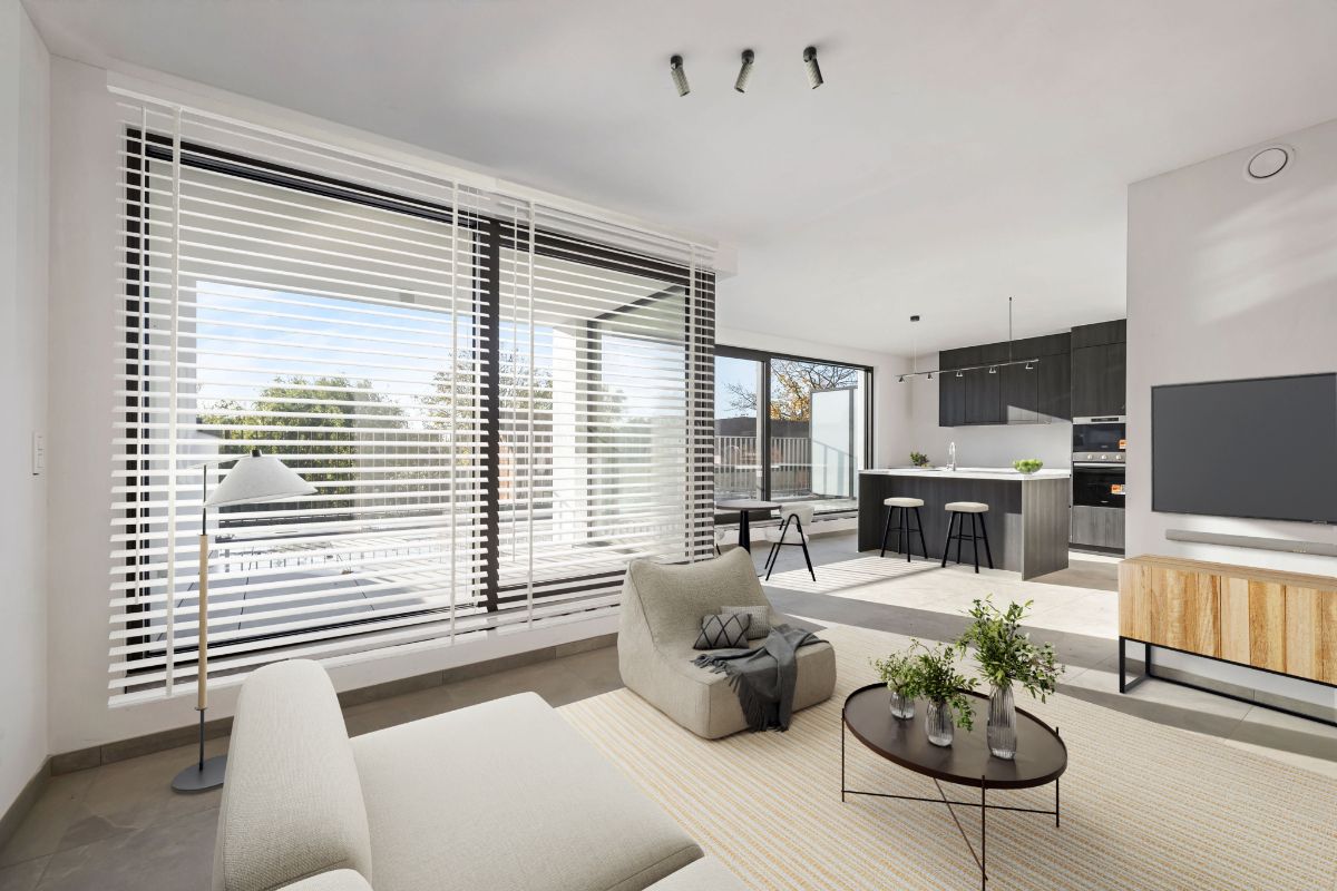 Exclusief BEN-nieuwbouwappartement in het hart van Oudegem – luxueus wonen aan 6% btw (onder voorwaarden) foto {{pictureIndex}}