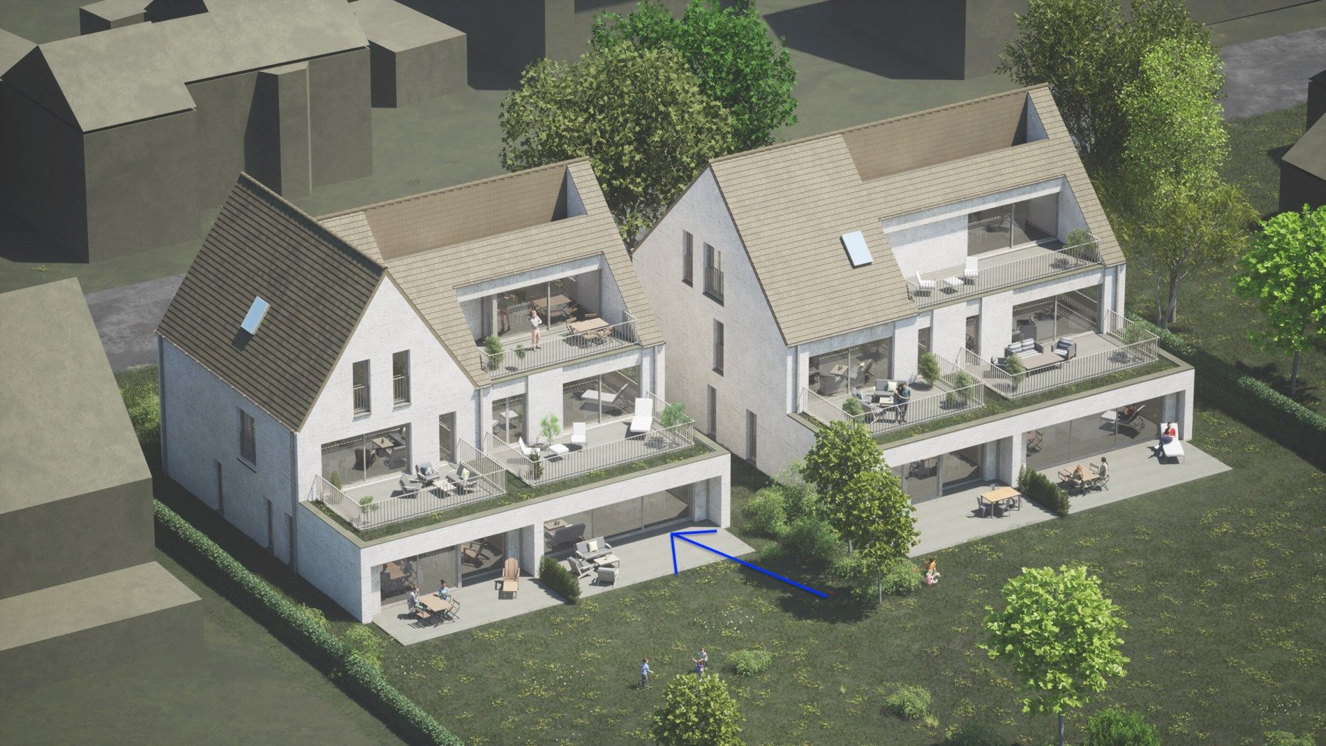 Residentie Van Bellis: Nieuwbouw Benedenwoning met tuin in Kortessem, 3 slaapkamers, Energielabel A, 127 m², bouwjaar 2024, zuidelijke tuinoriëntatie, 1 parkeer foto 1