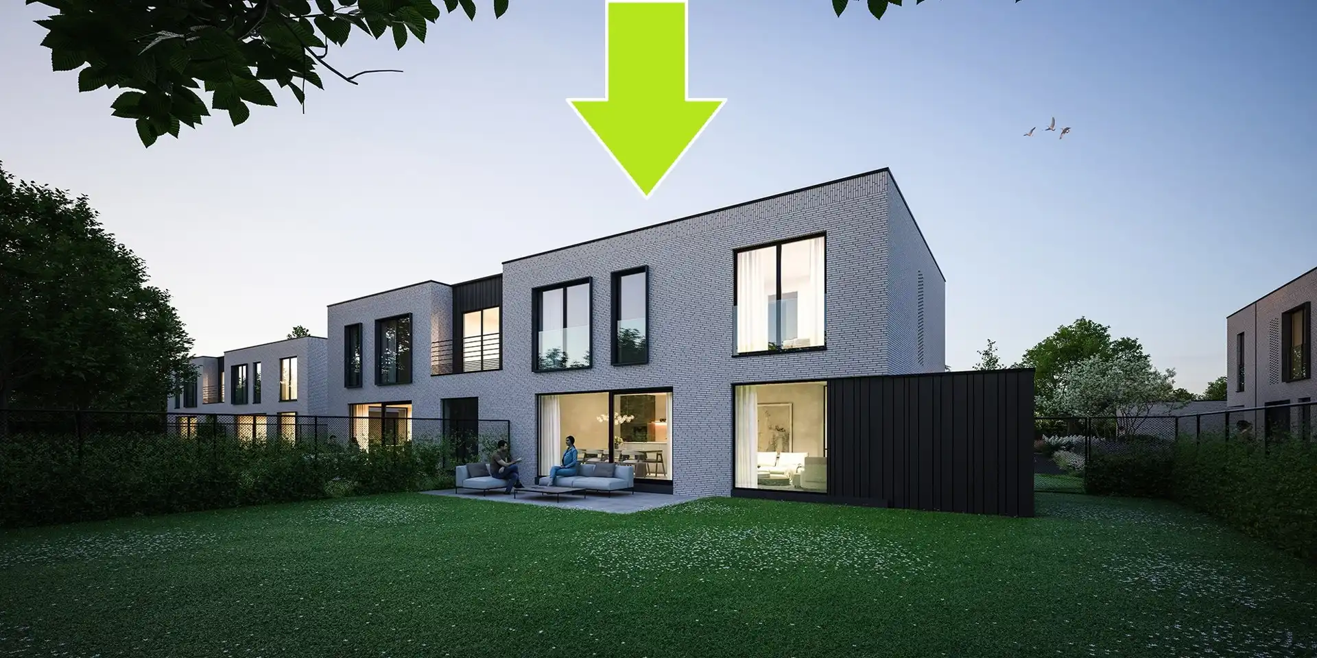 Nieuwbouwwoning op een afgesloten domein foto 4