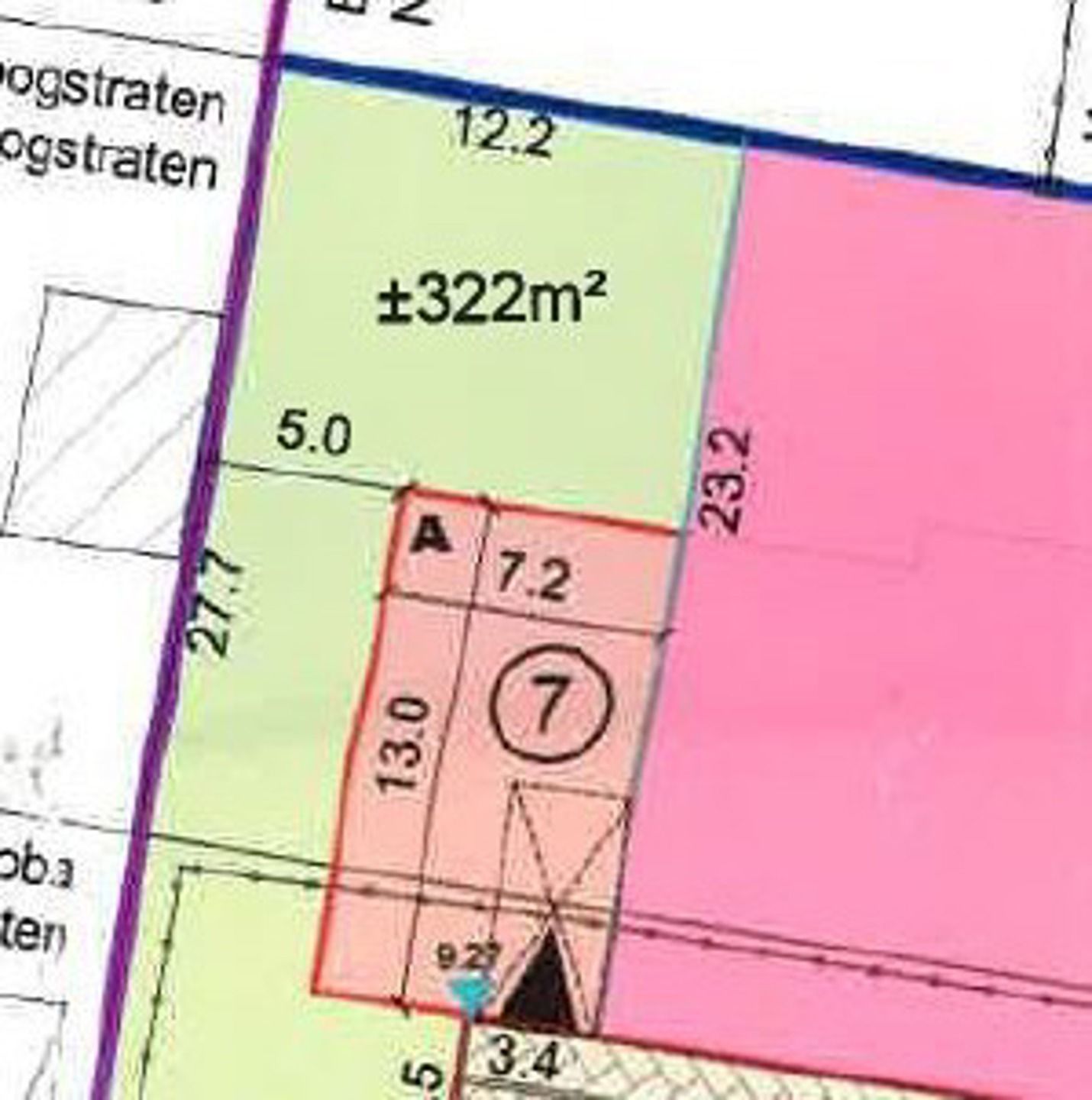 Bouwgrond ca. 322m² voor halfopen bebouwing in een doodlopende straat te Meersel-Dreef.  foto 5