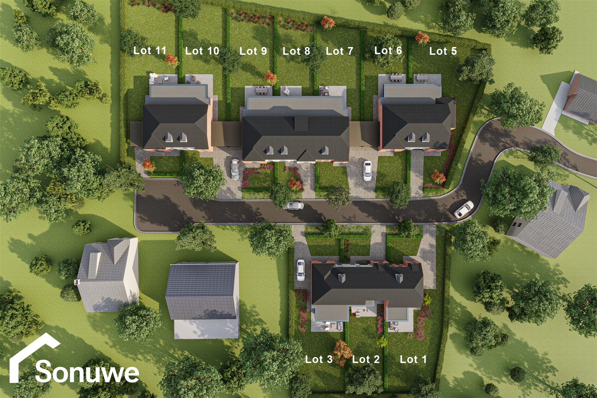 NIEUWBOUWWONING MET 3 SLAAPKAMERS UITERST CENTRAAL DOCH RUSTIG GELEGEN TE ZONHOVEN foto 9