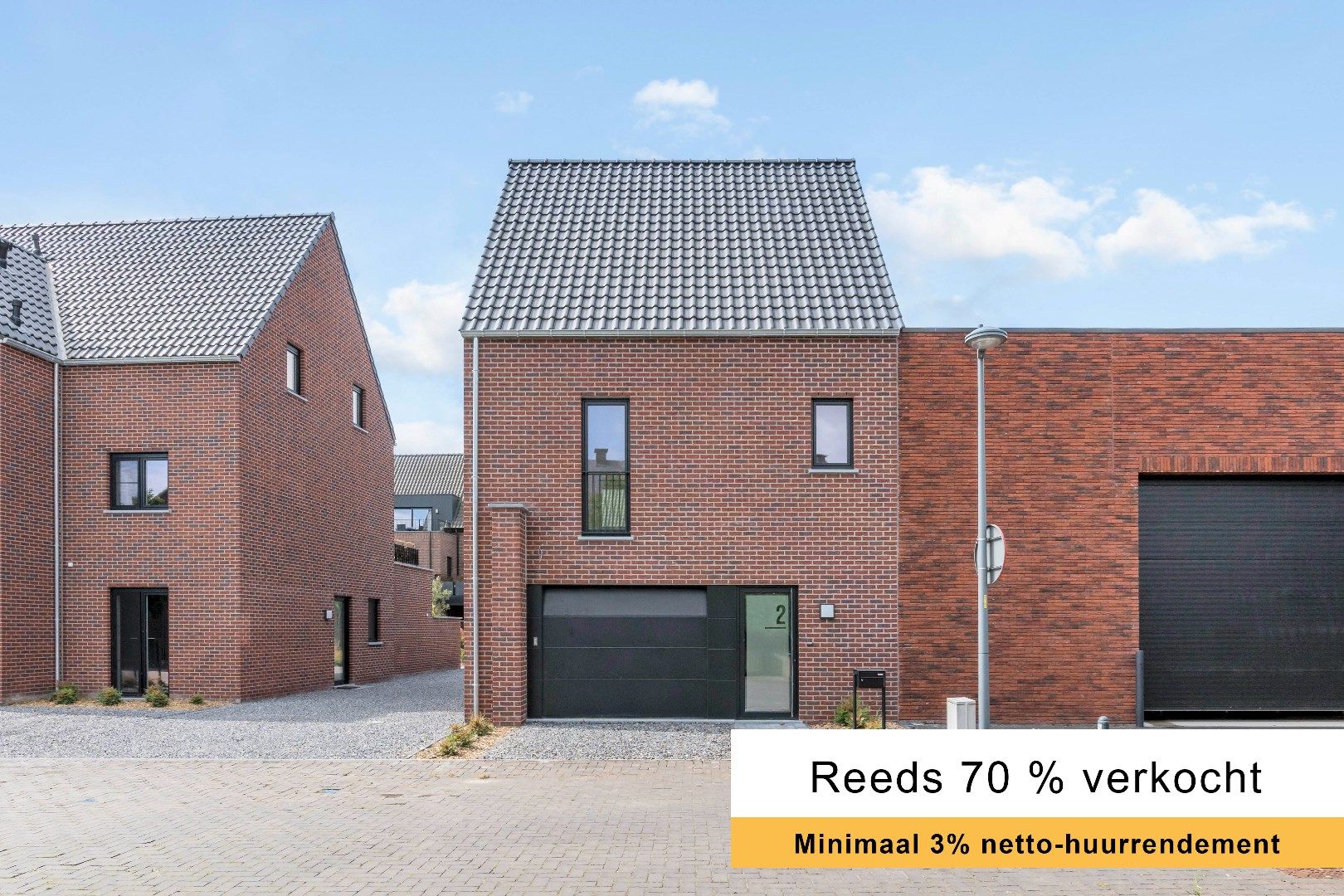 Bel-étagewoning met twee slaapkamers en inpandige garage - reeds 70% VERKOCHT foto {{pictureIndex}}