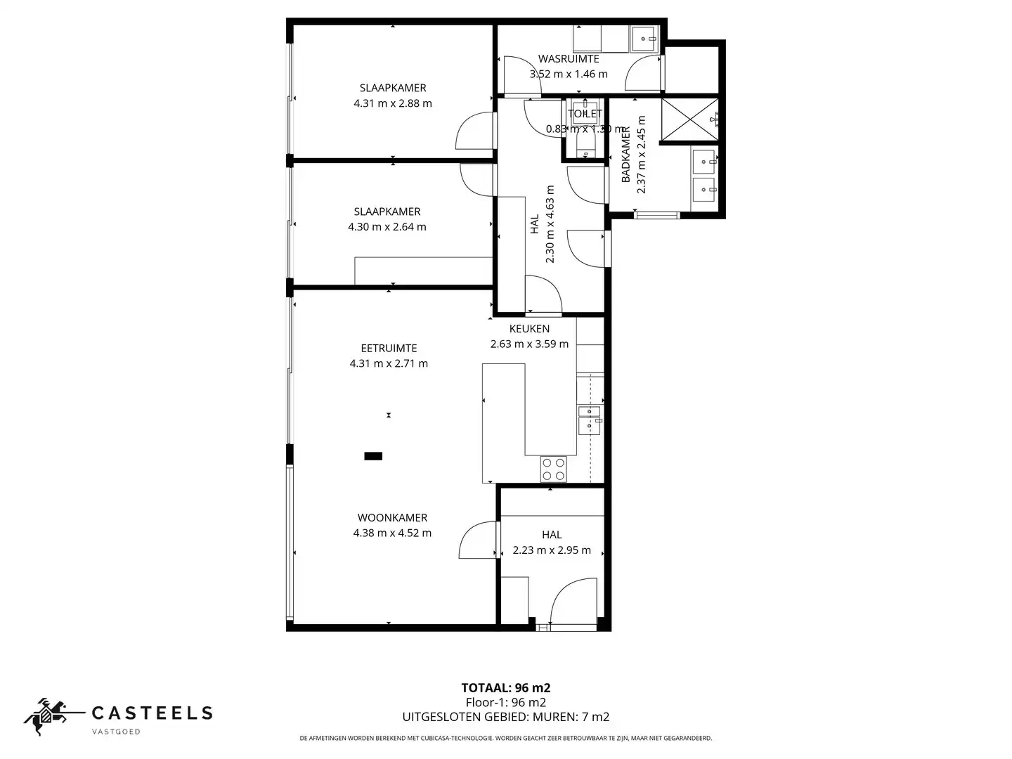 Gelijkvloers appartement met tuin aan het station van De Pinte foto 25
