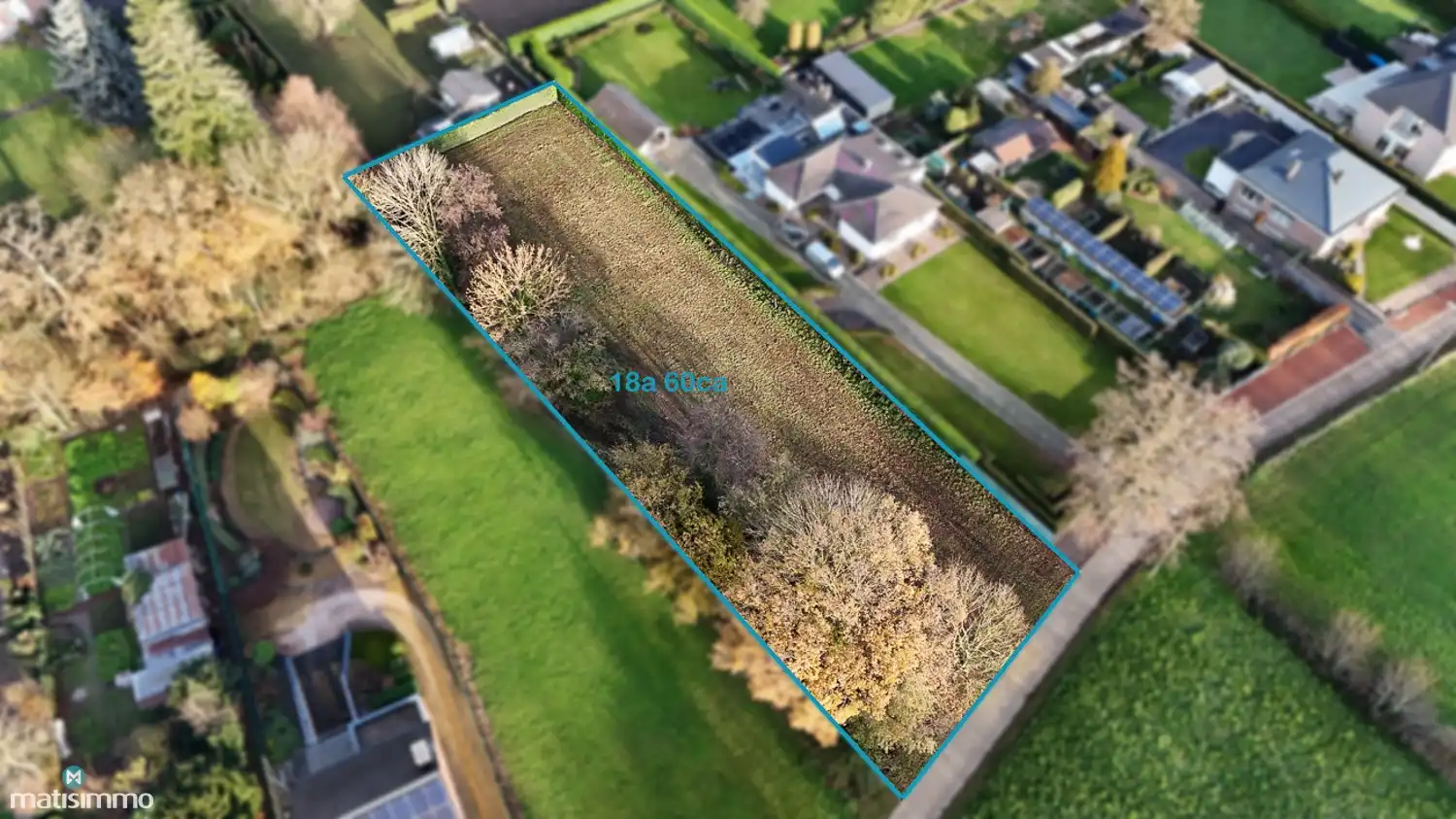 RUIME BOUWGROND VAN 18A 60CA VOOR OPEN BEBOUWING TE LANAKEN foto 7