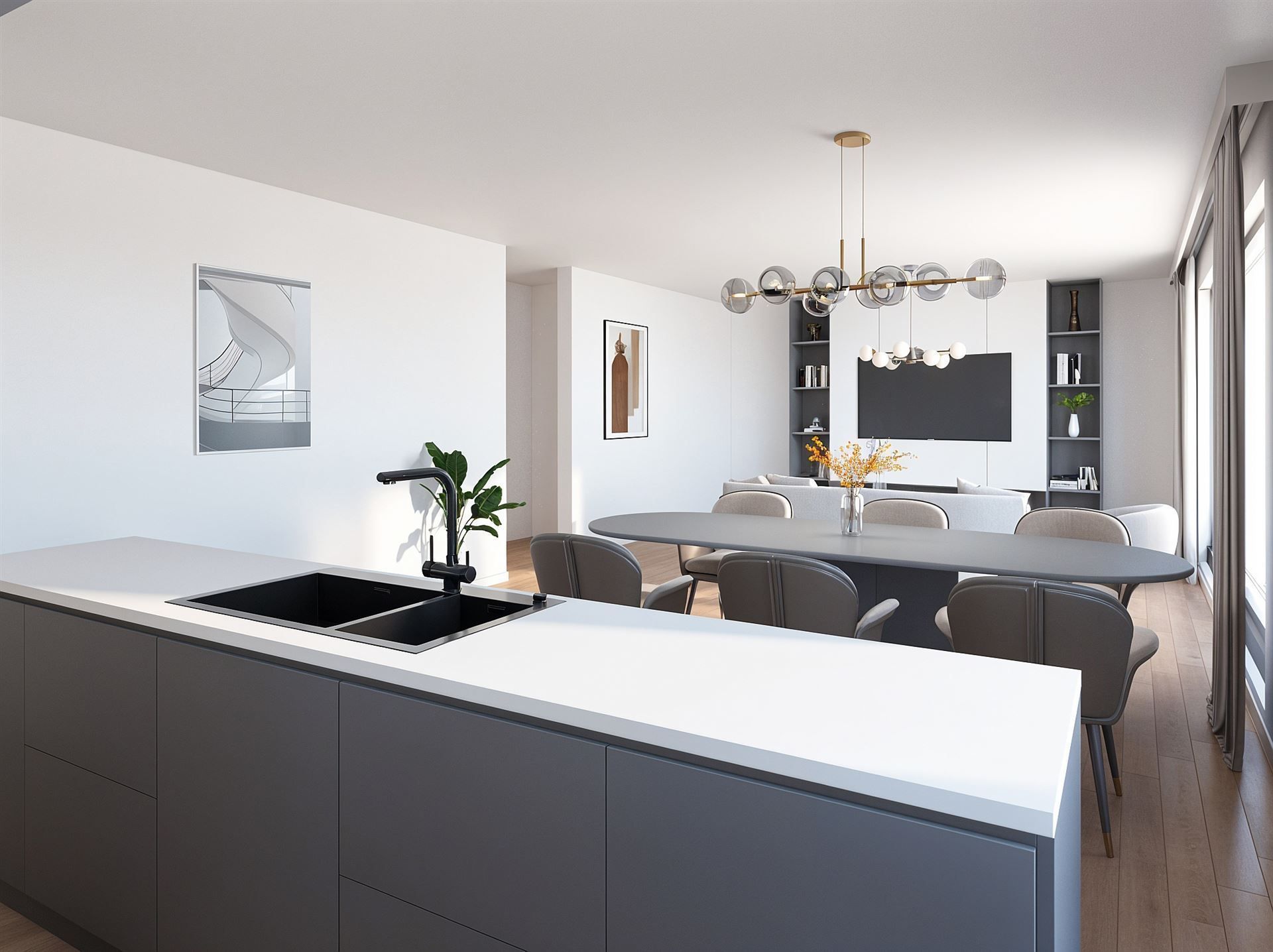 Appartement 1ste verdieping, 3 slaapkamers, ruim terras foto 6