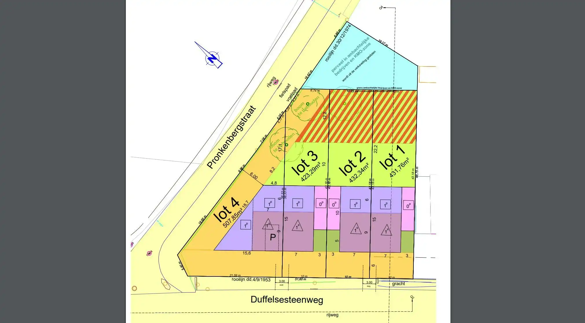 Lot 4 bouwgrond van 508m² voor halfopen bebouwing in Kontich foto 3