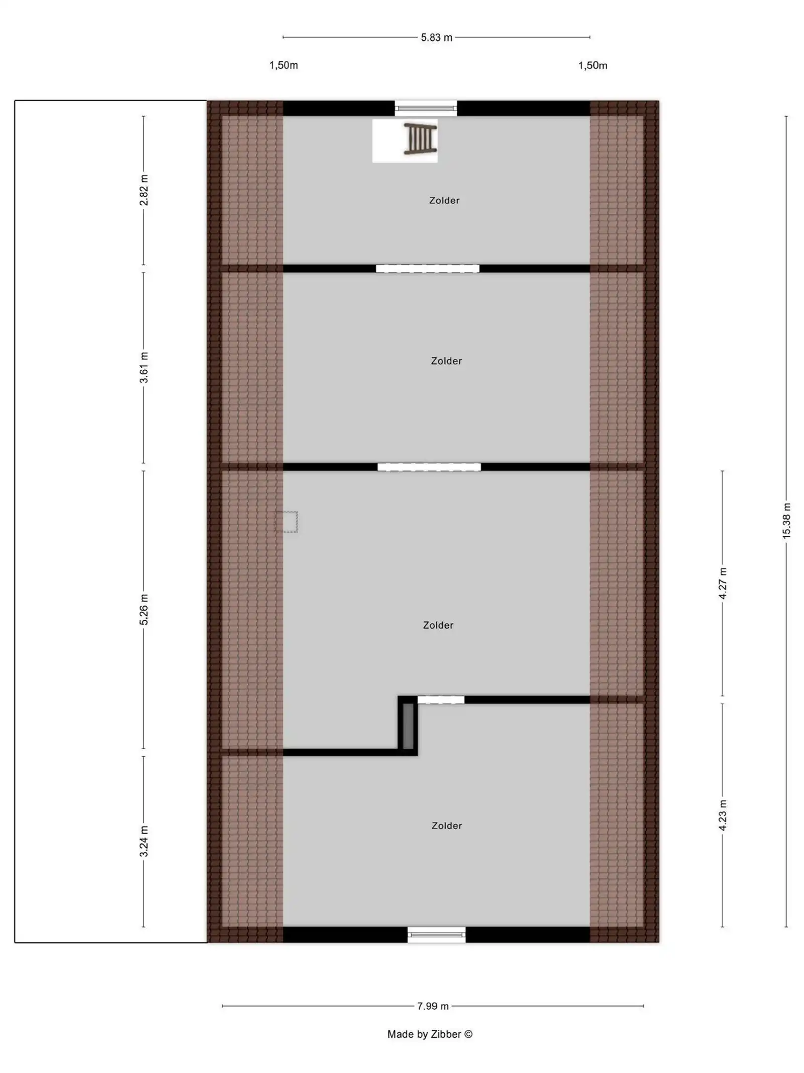 Alleenstaande woning met 3 slaapkamers garage en tuin  foto 18