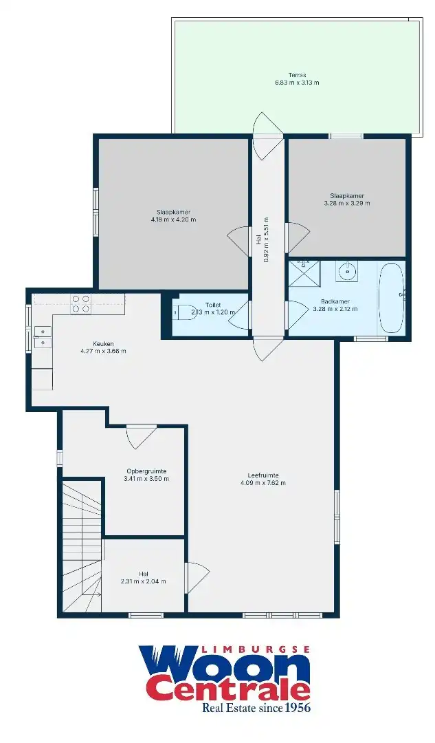Instapklaar opbrengsteigendom of kangoeroewoning met twee ruime appartementen op perceel van 6a79ca foto 27
